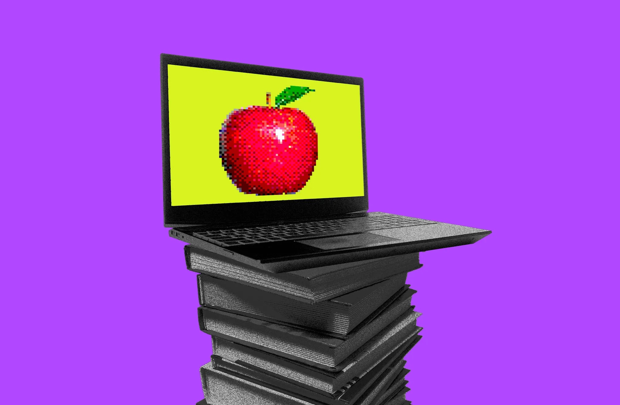 A classroom setting with technology integrated into the learning environment.