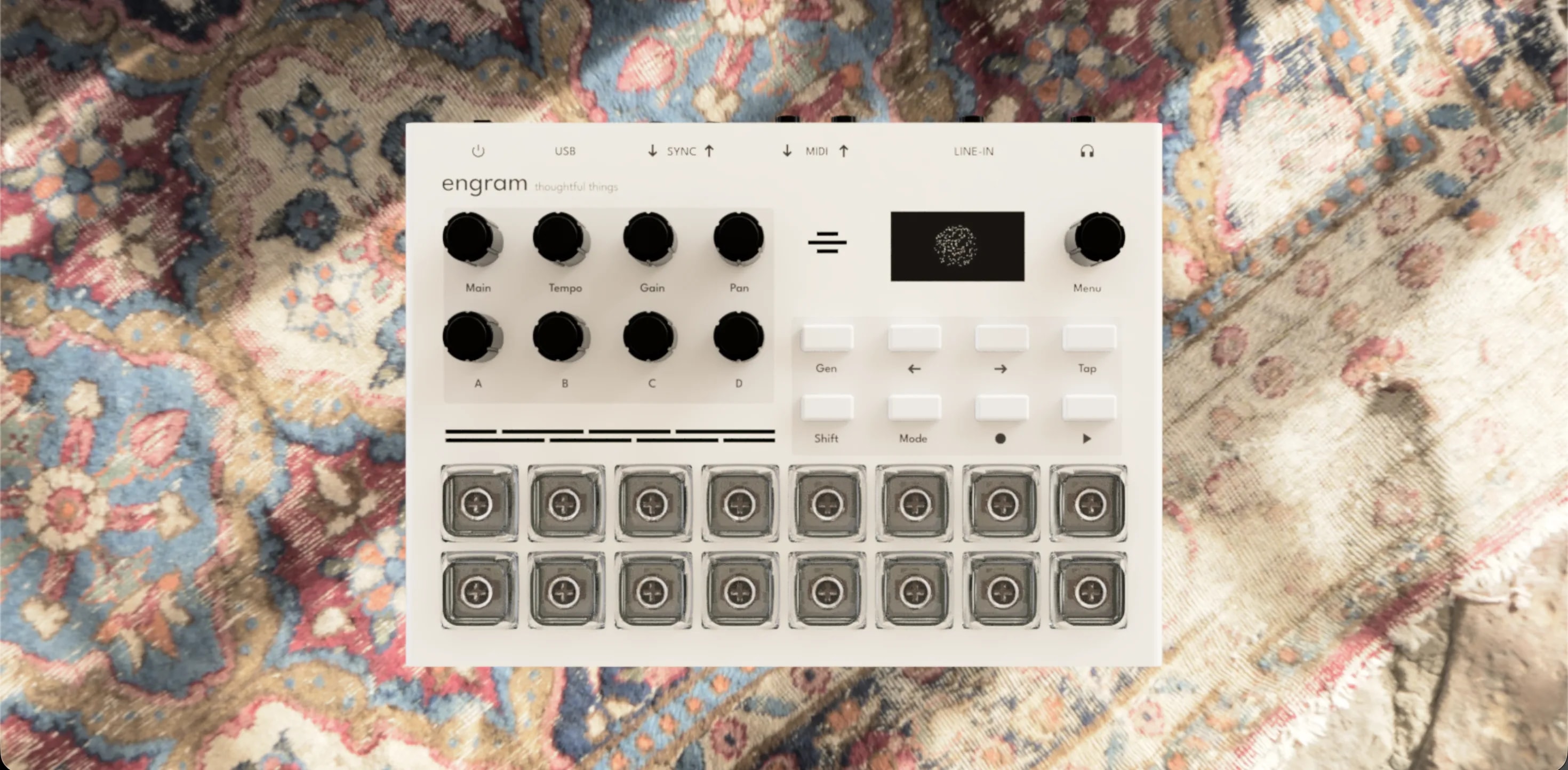 Engram standalone AI sampler and groovebox device