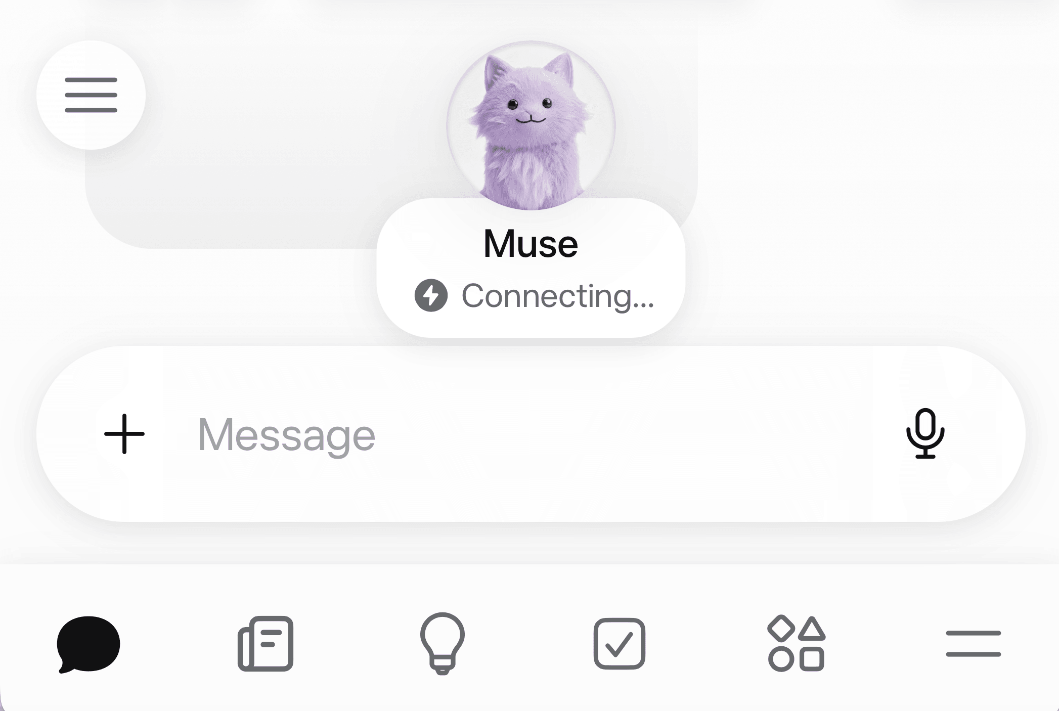 Meta's Muse AI assistant interface for productivity tasks