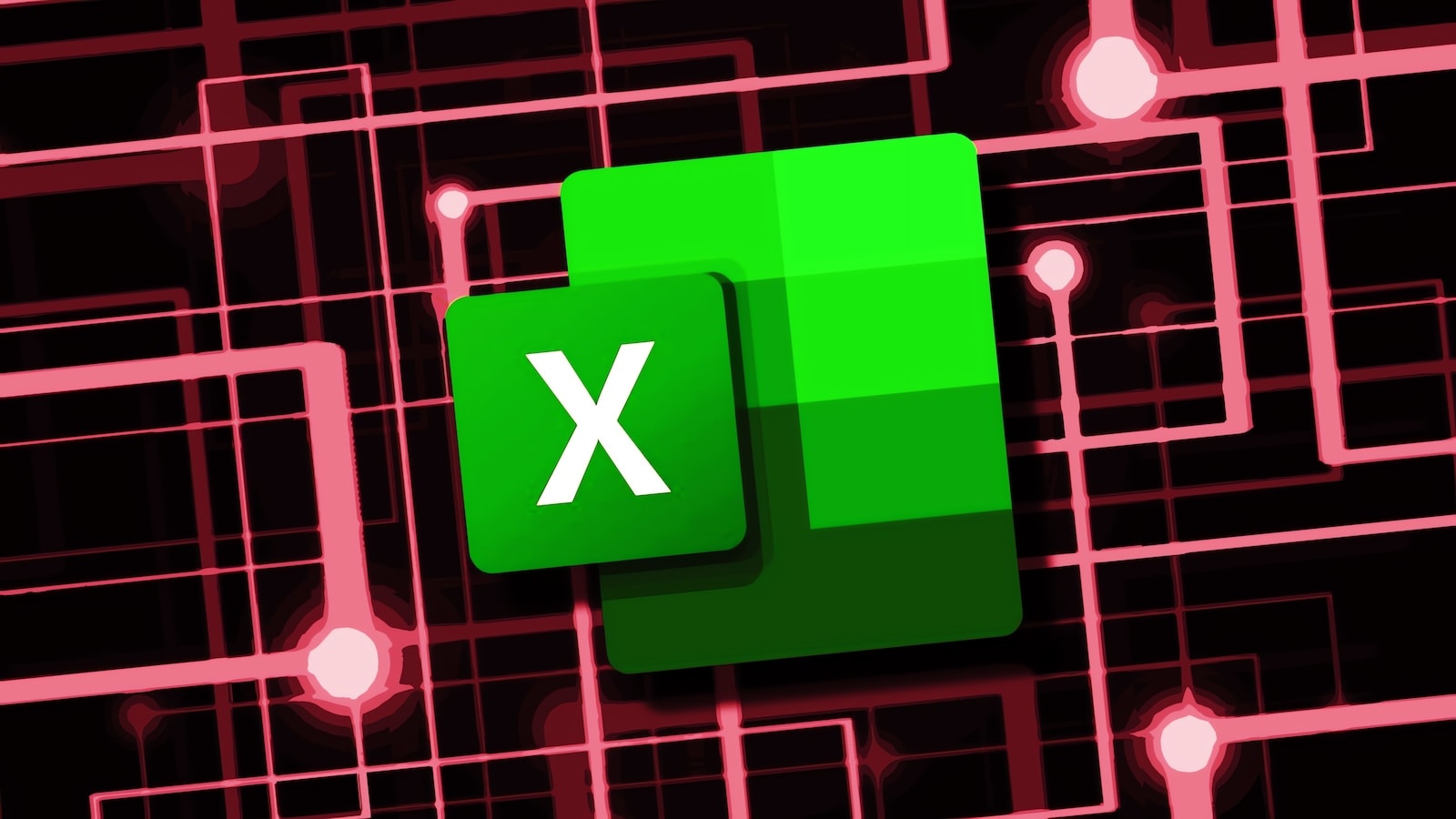 Microsoft Excel-ის ლოგო ლეპტოპის ეკრანზე