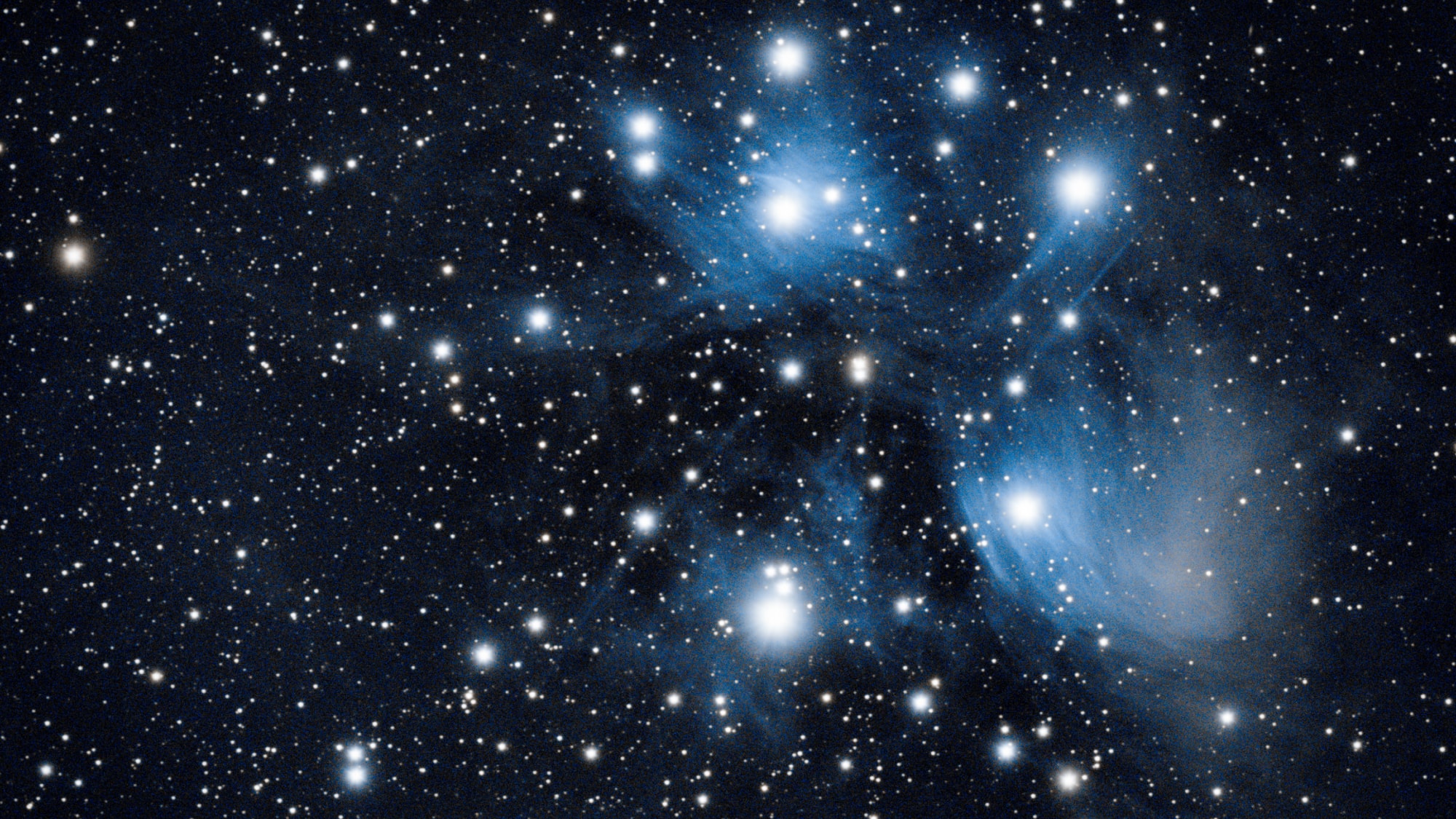 The night sky featuring stars and constellations