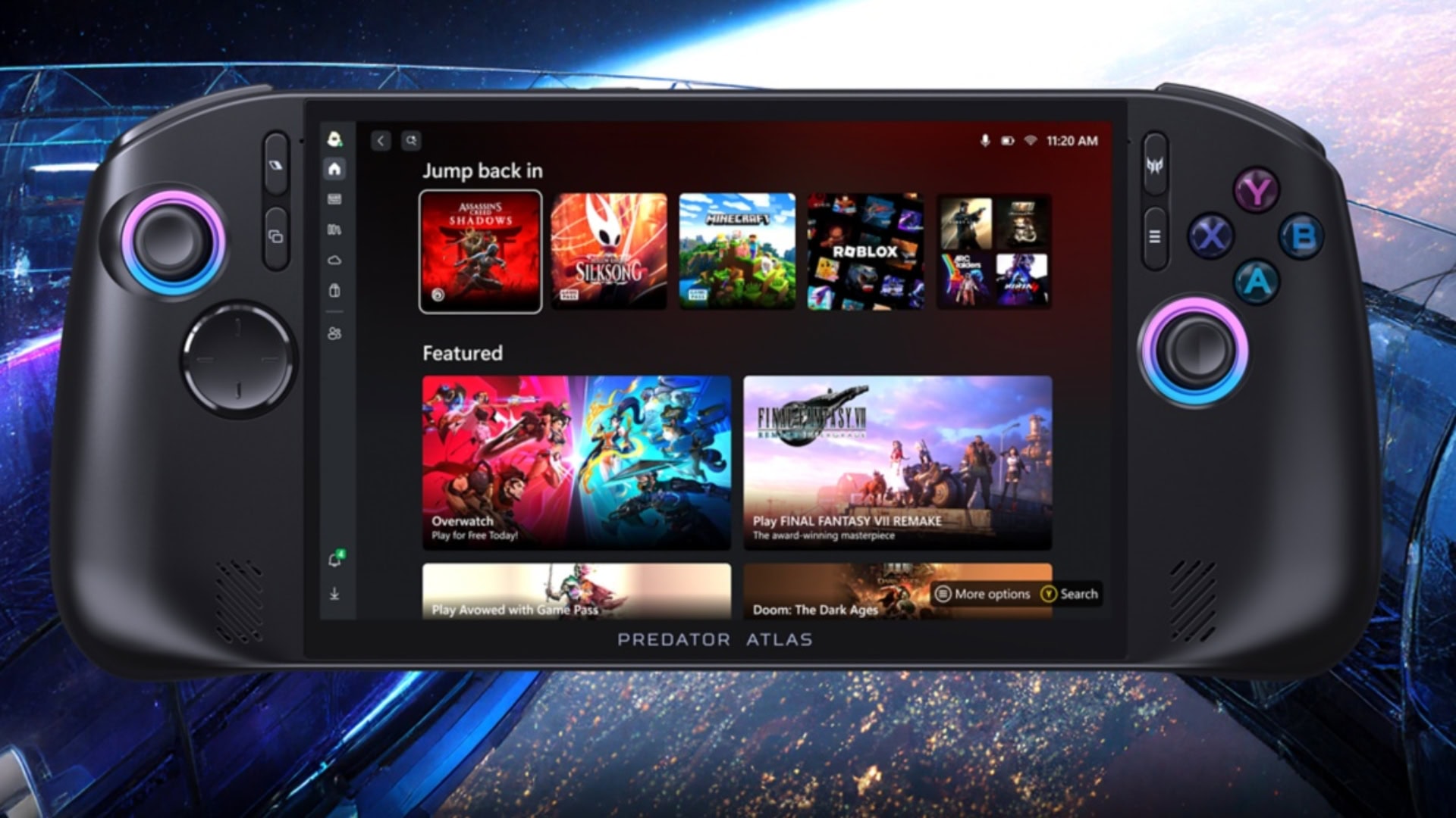 Acer Predator Atlas 8 handheld gaming console