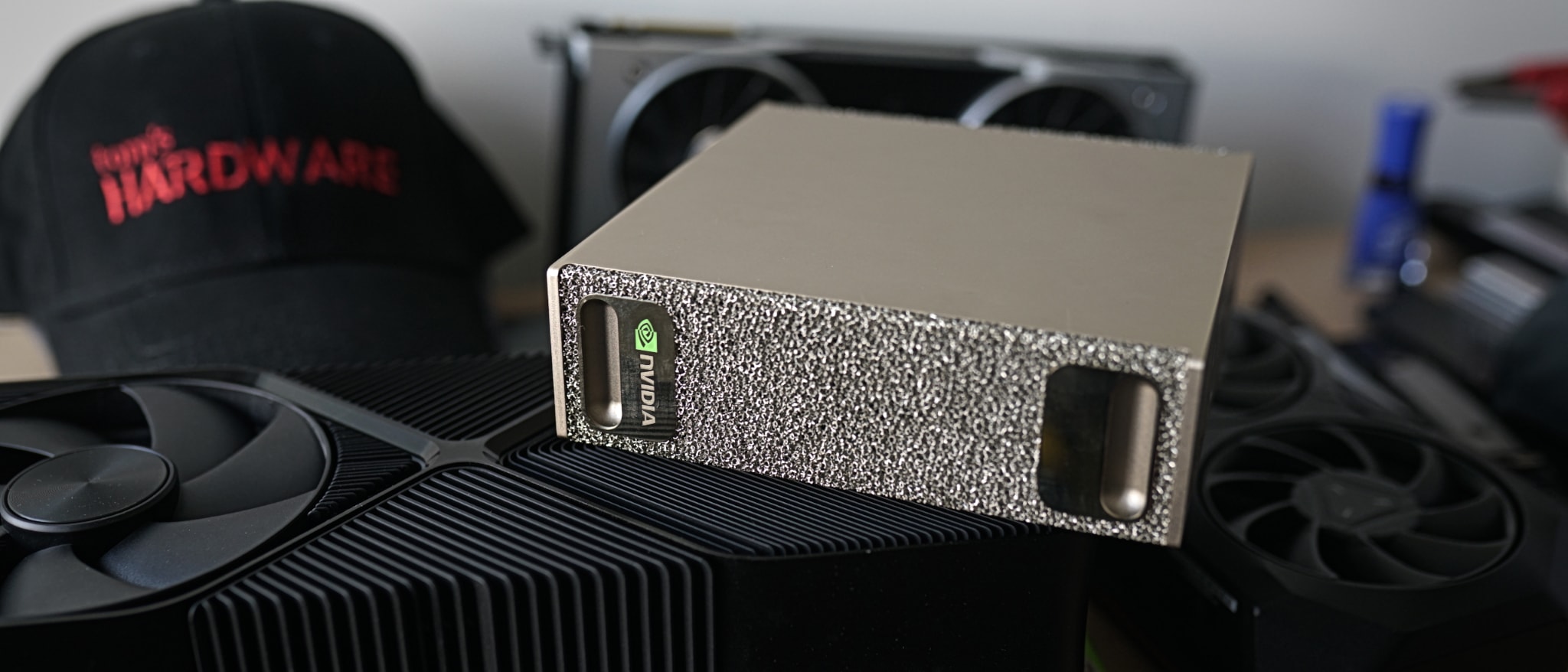 A conceptual illustration of an AI agent processing data on a computer chip.