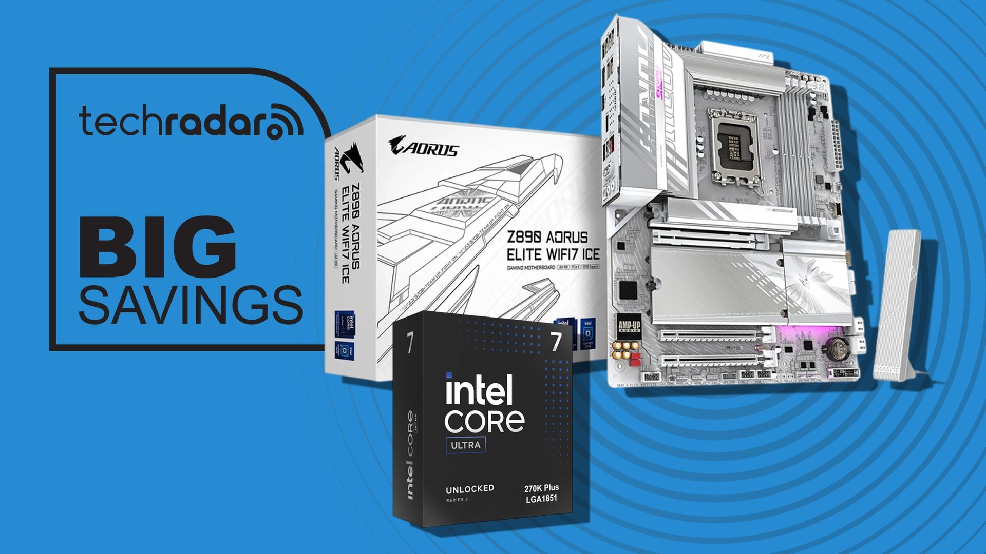 Intel Core Ultra 7 processor and Gigabyte Z890 motherboard