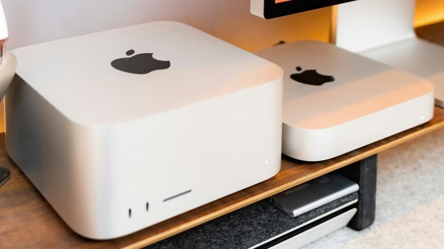 Apple-ის Mac Studio კომპიუტერი და ხელოვნური ინტელექტის სიმბოლიკა