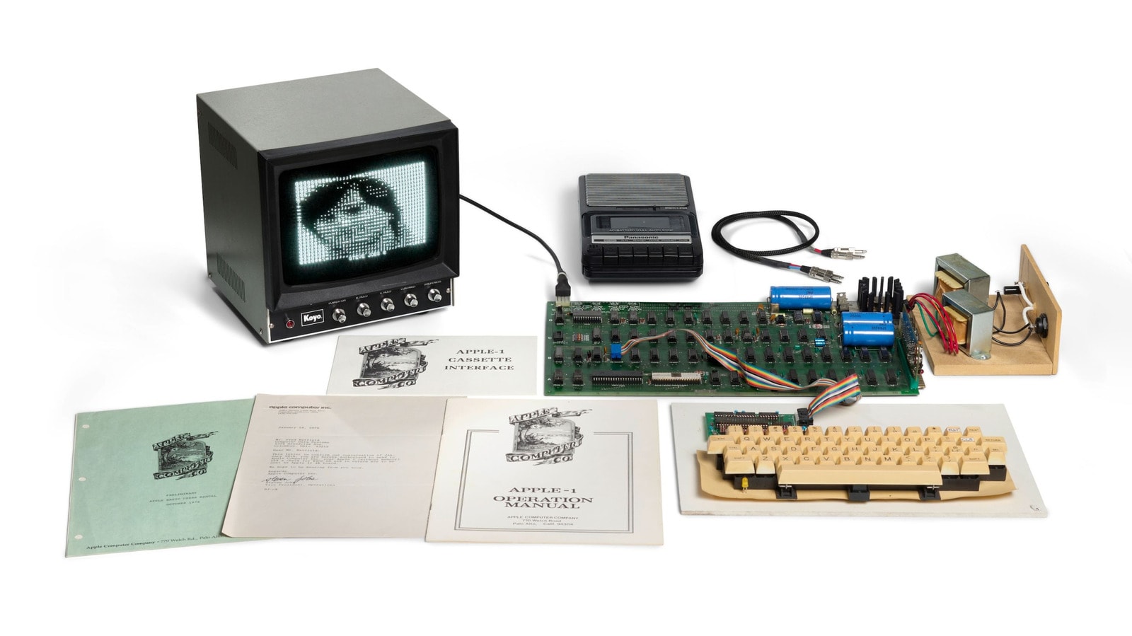 The rare Apple I Hatfield computer on display