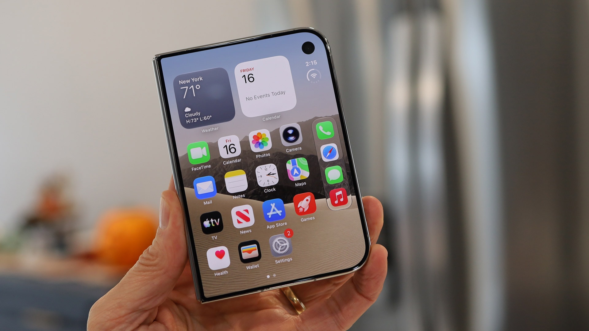 Apple iPhone displaying the iOS 27.2 interface