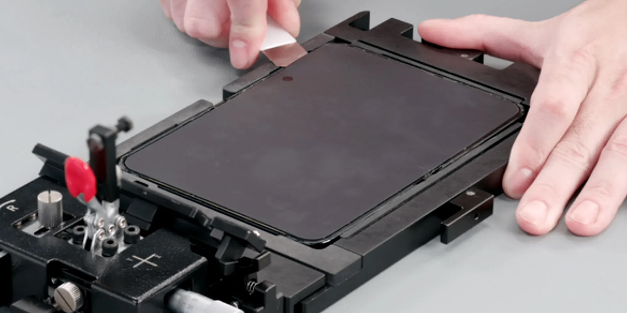 Apple iPhone Duo repair manuals displayed on a screen