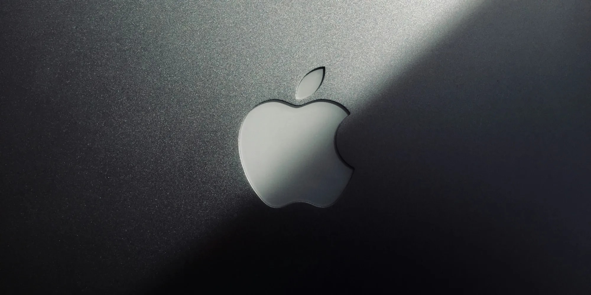 Apple logo on a building exterior