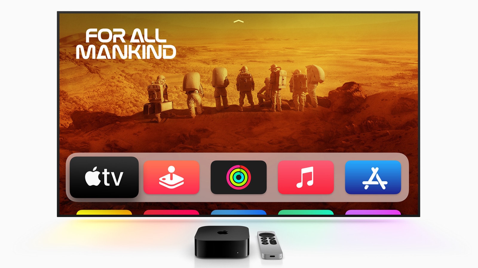 Apple TV logo on a screen