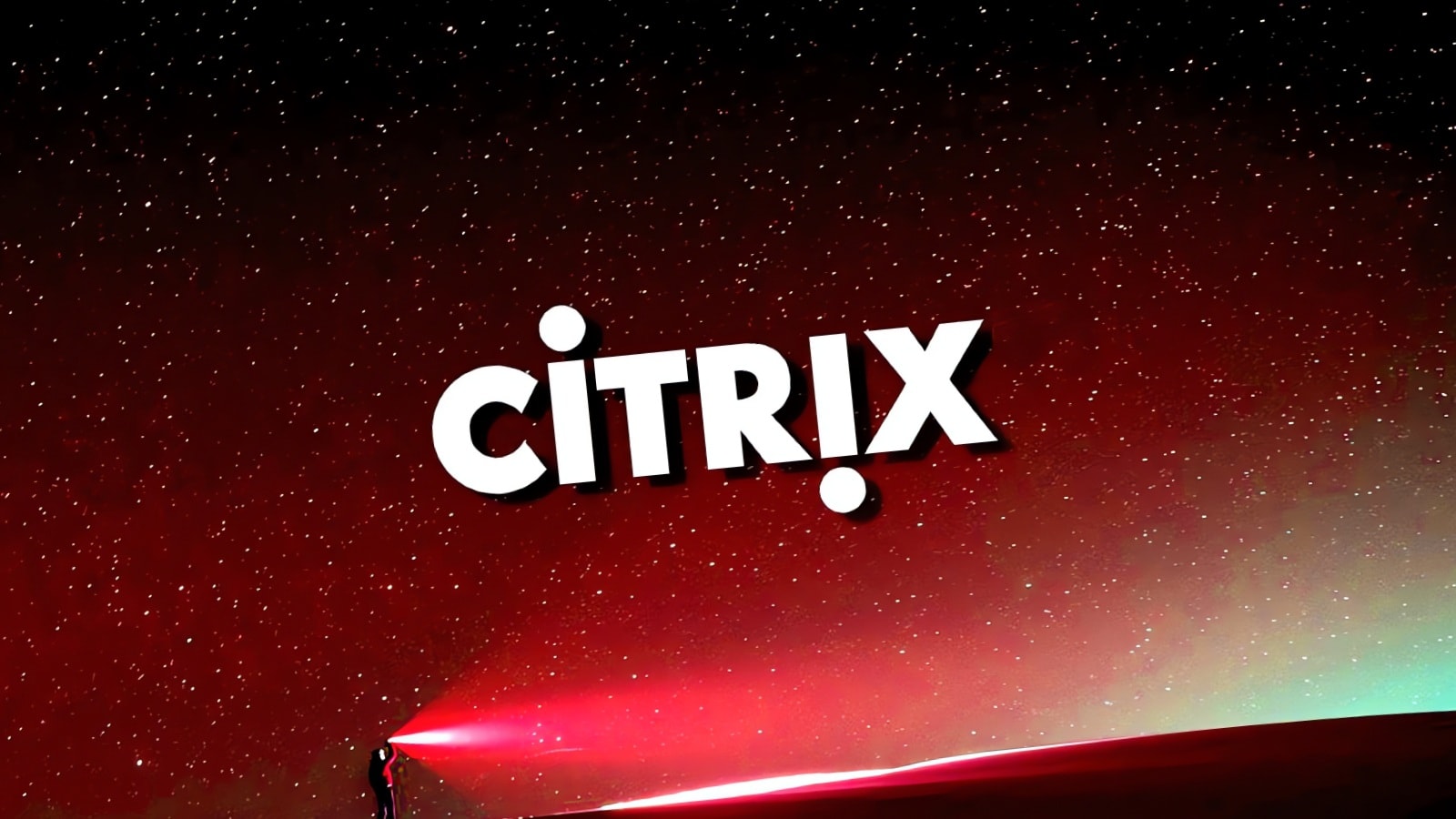 Citrix NetScaler logo and security warning