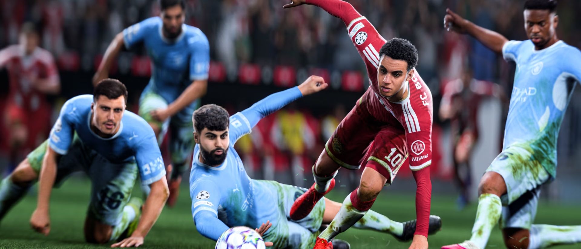 EA Sports FC 27 gameplay screen showing a stadium