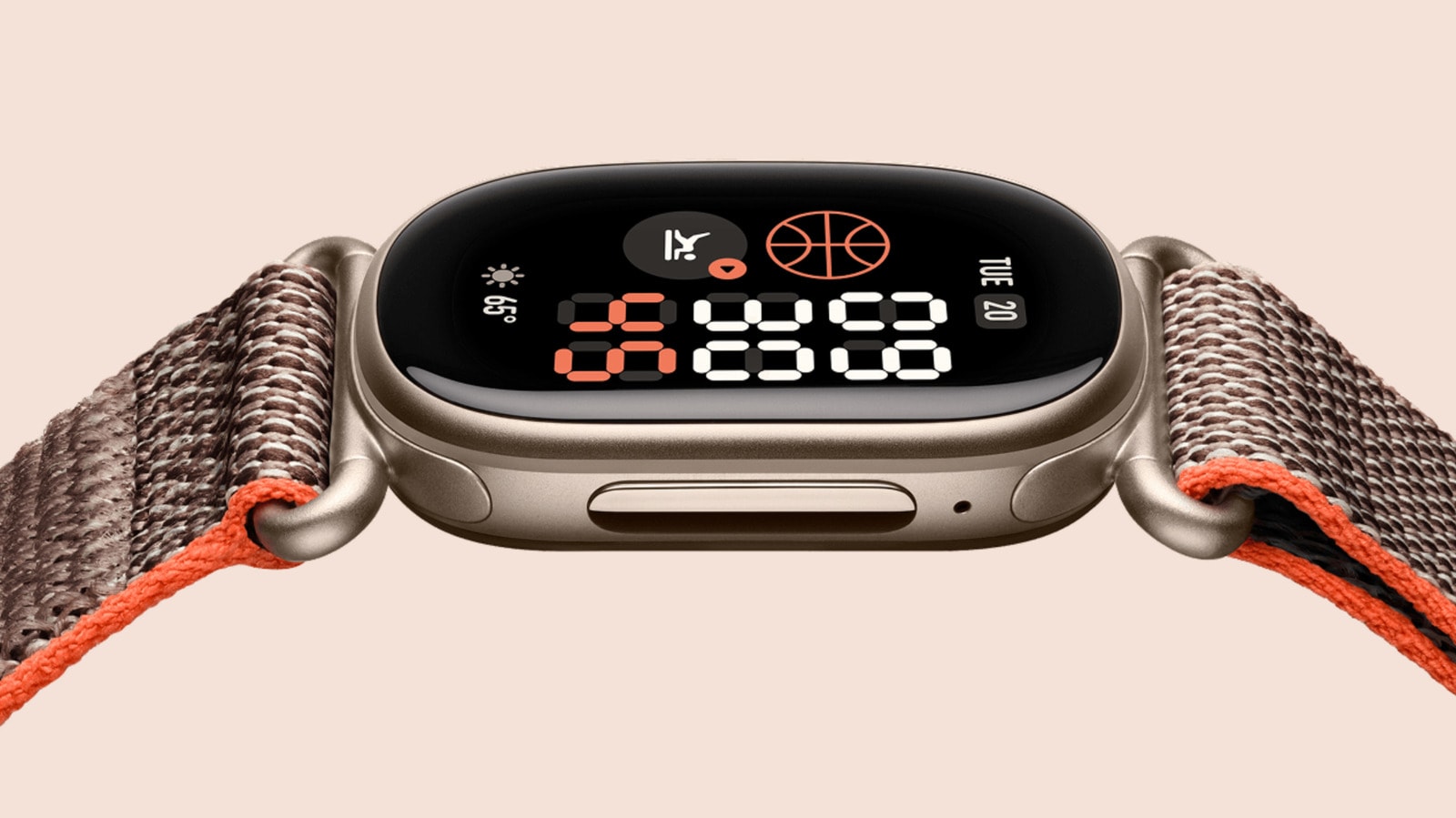Fitbit Edge and Fitbit Air wearable devices side by side