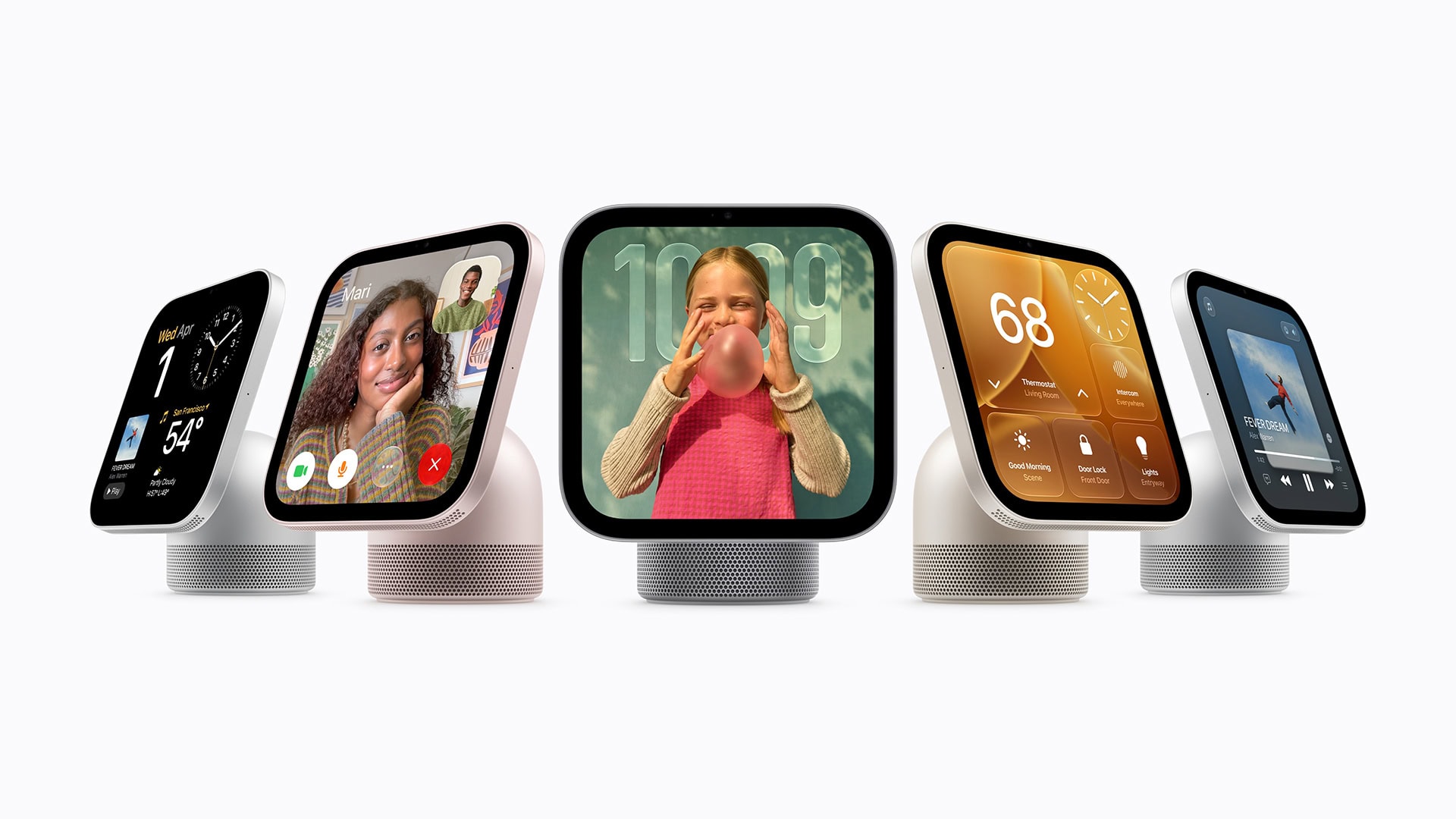 A conceptual look at a Google smart home display device