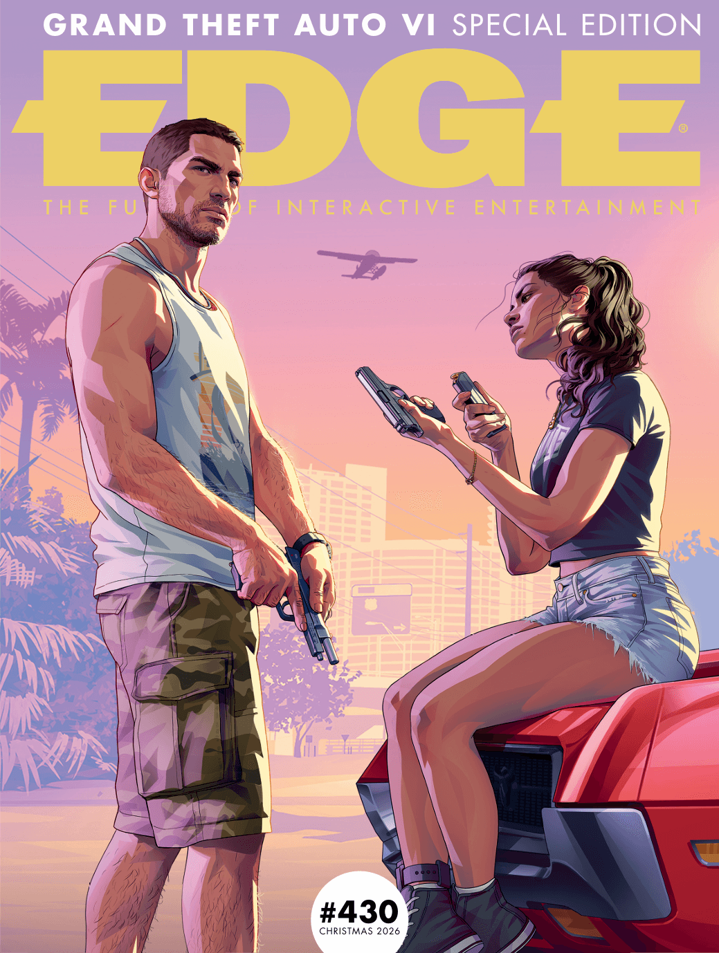 Edge 230 cover art, showing Jason and Lucia from GTA 6.