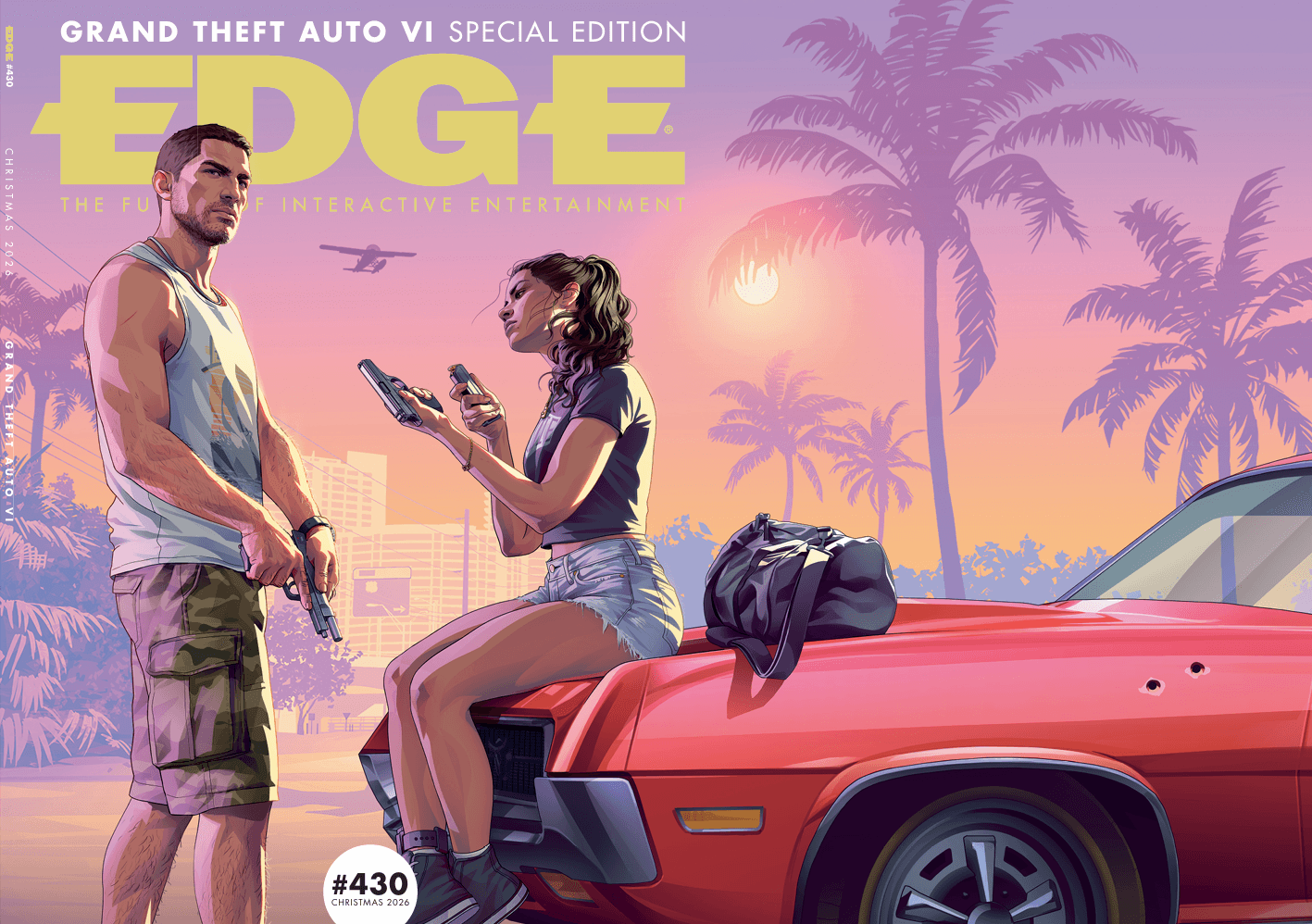 GTA 6-ის თრეილერის კადრი, სადაც მთავარი გმირები, ჯეისონი და ლუსია ჩანან.