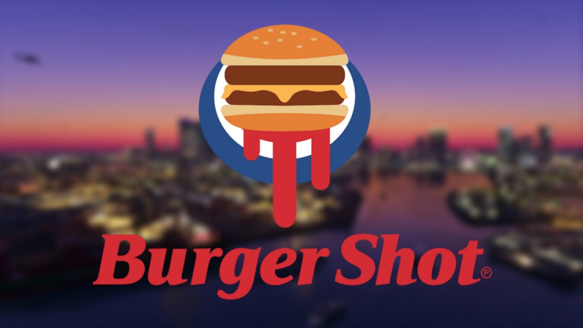 A real-life Burger Shot restaurant storefront in Miami featuring GTA 6 branding.