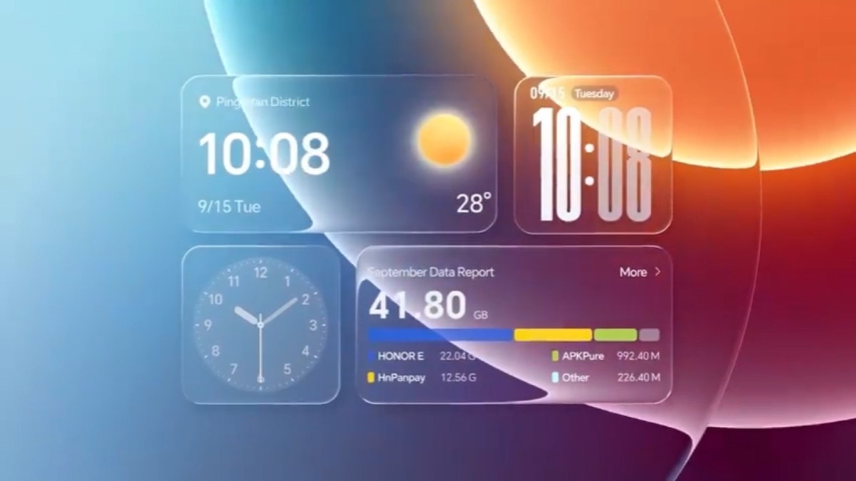 Honor smartphone displaying the MagicOS interface