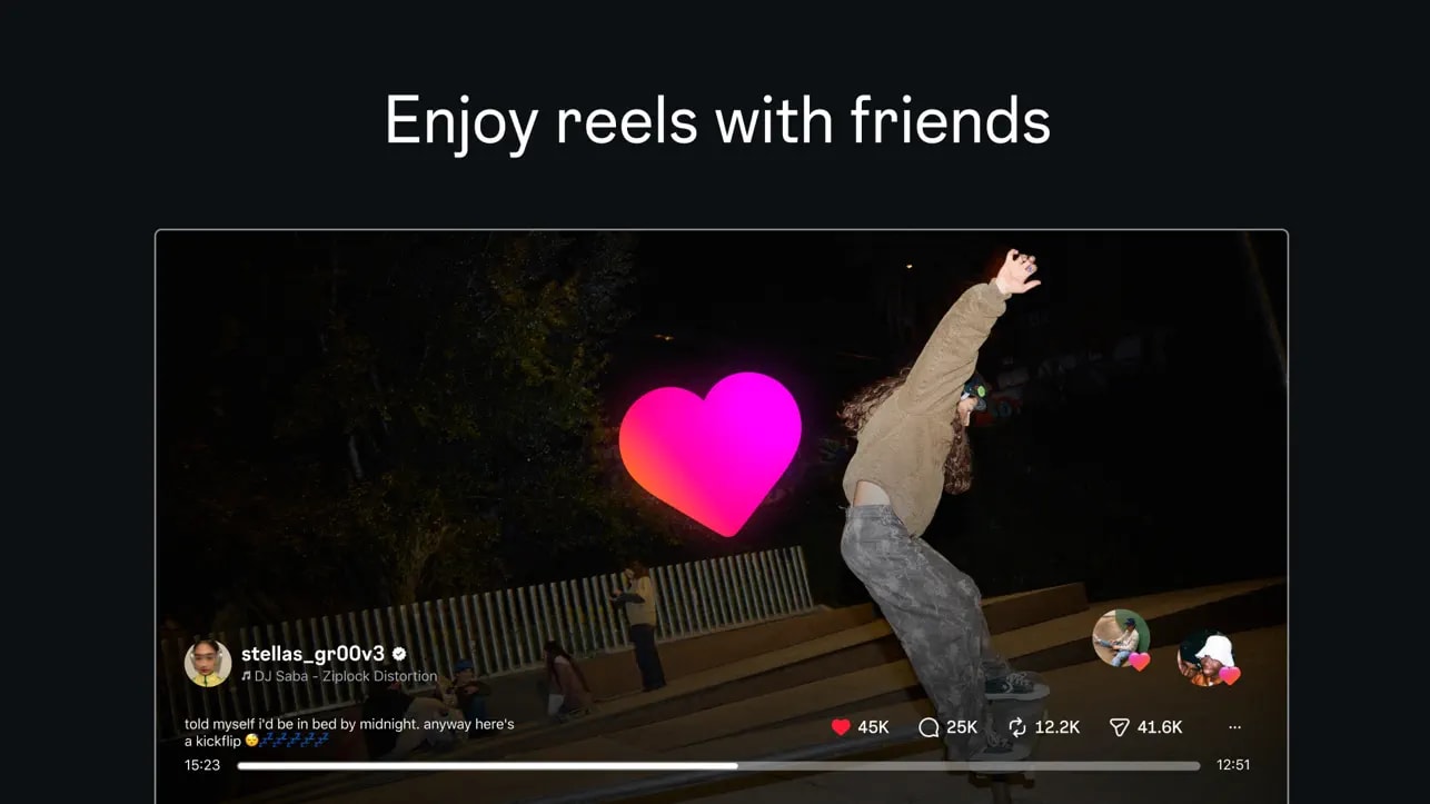 Instagram-ის ლოგო Apple TV-ის ინტერფეისზე