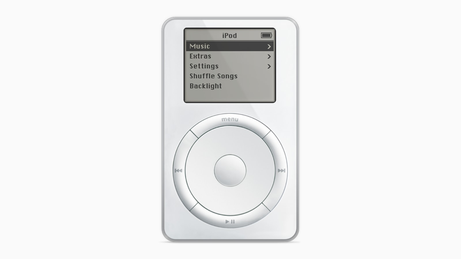 The original 2001 Apple iPod device