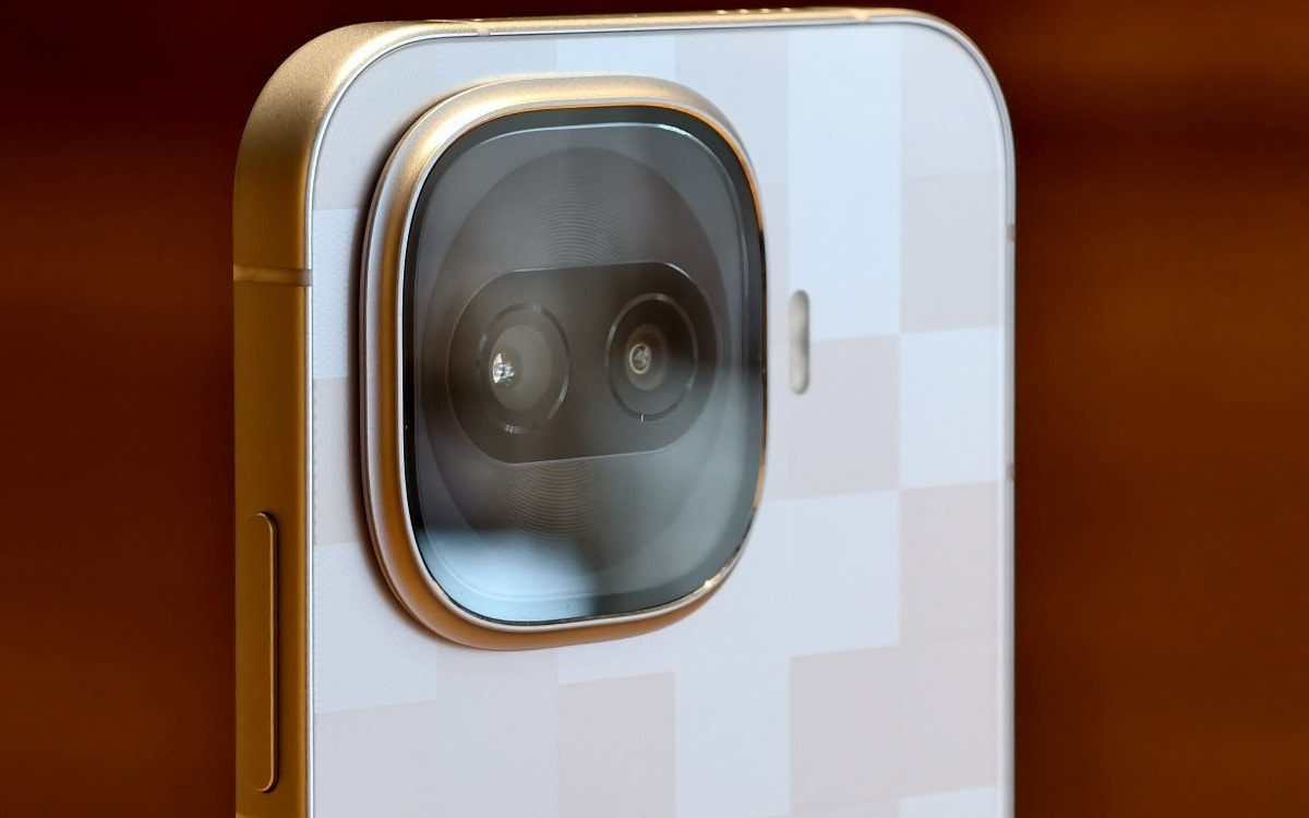 iQOO smartphone branding on a display