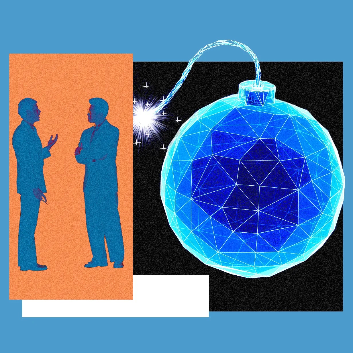 Abstract representation of AI digital chaos and security risks