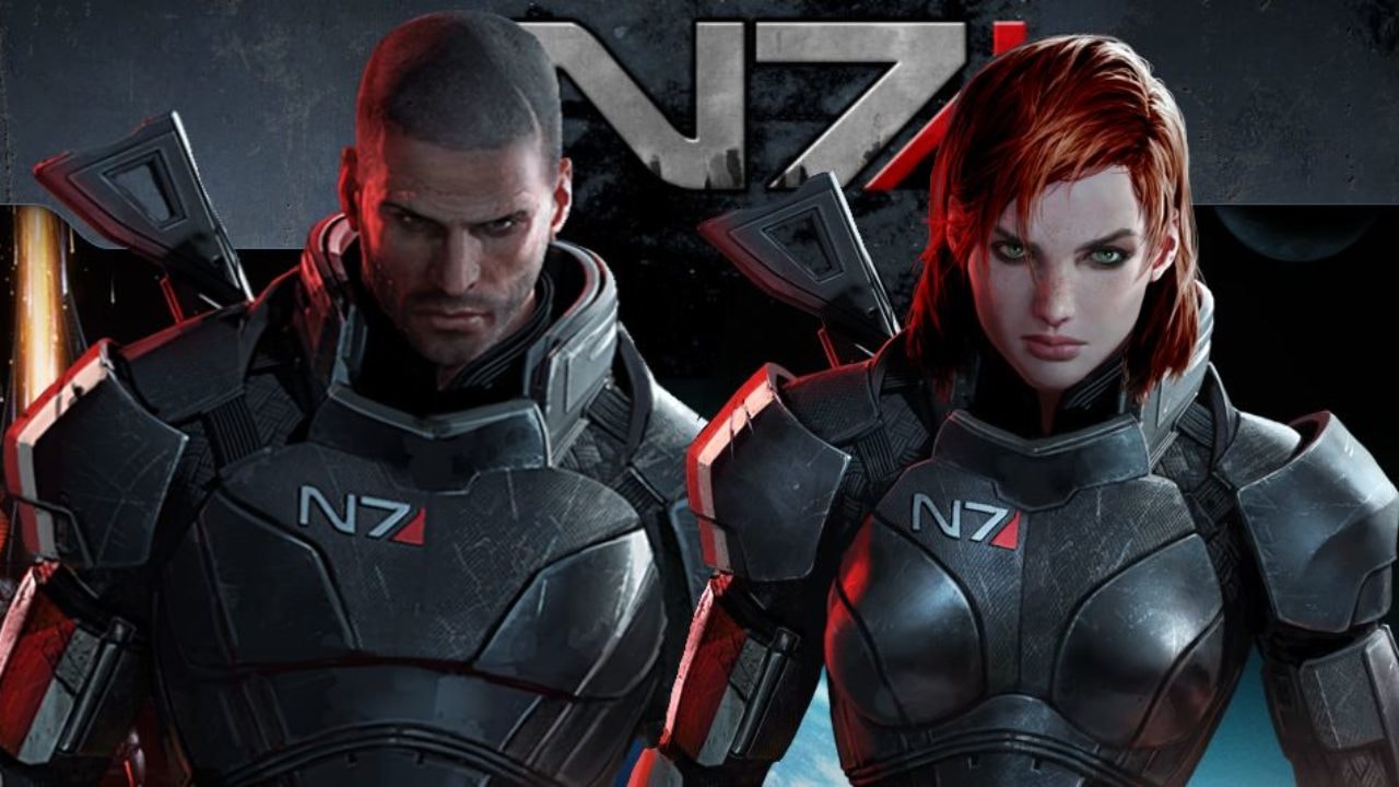 Jennifer Hale and Mark Meer, the voice actors of Commander Shepard from Mass Effect.