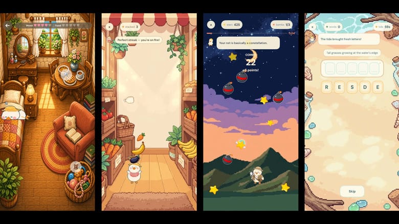 Screenshots of Waddle World