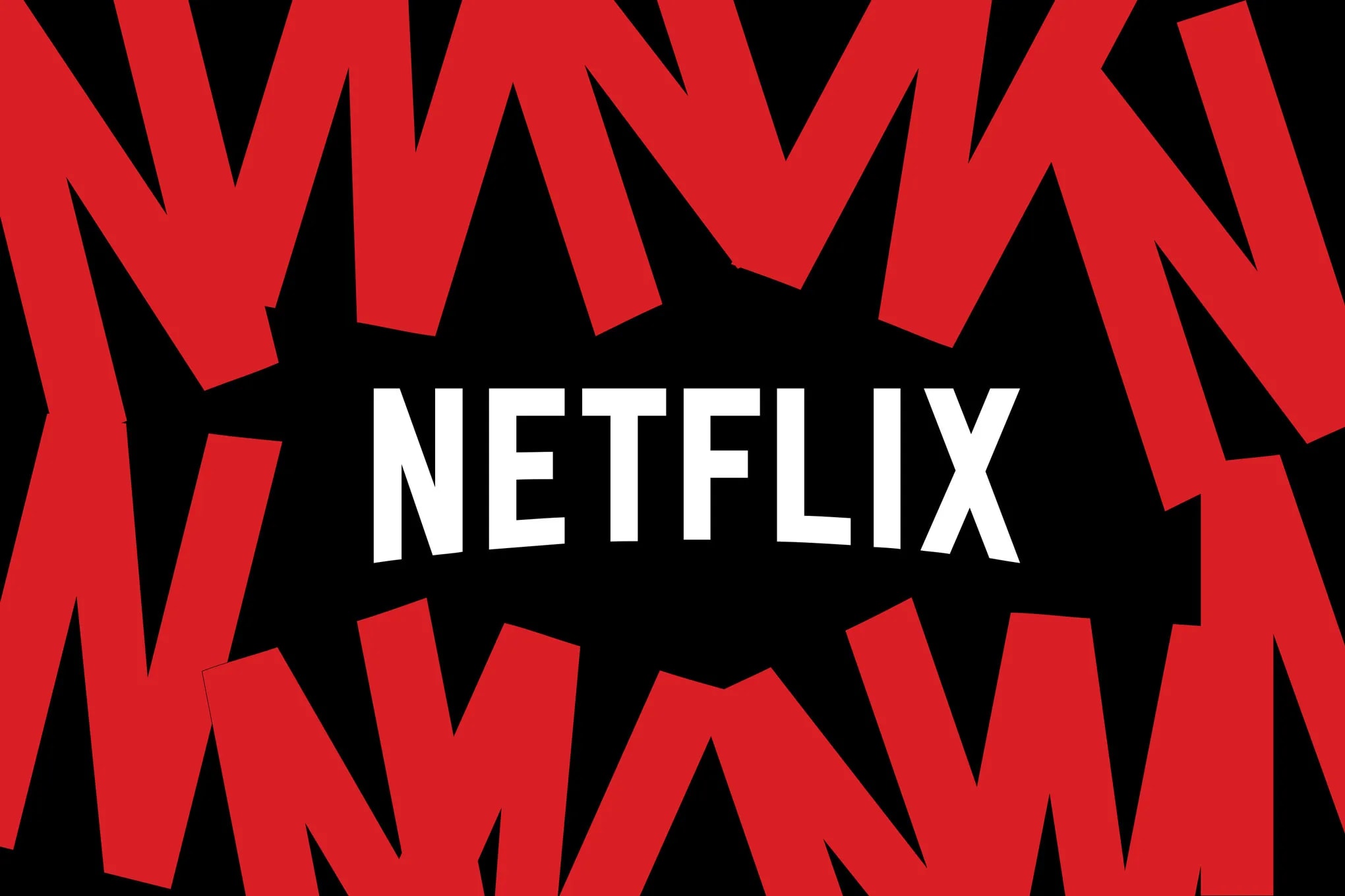 Netflix-ის ლოგო ეკრანზე