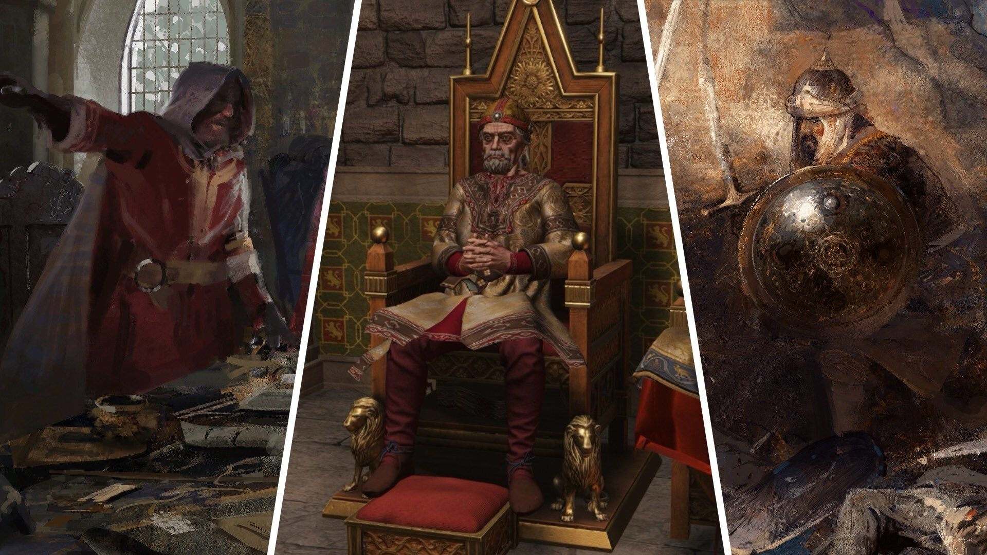 A digital illustration of a medieval ruler in Crusader Kings 3