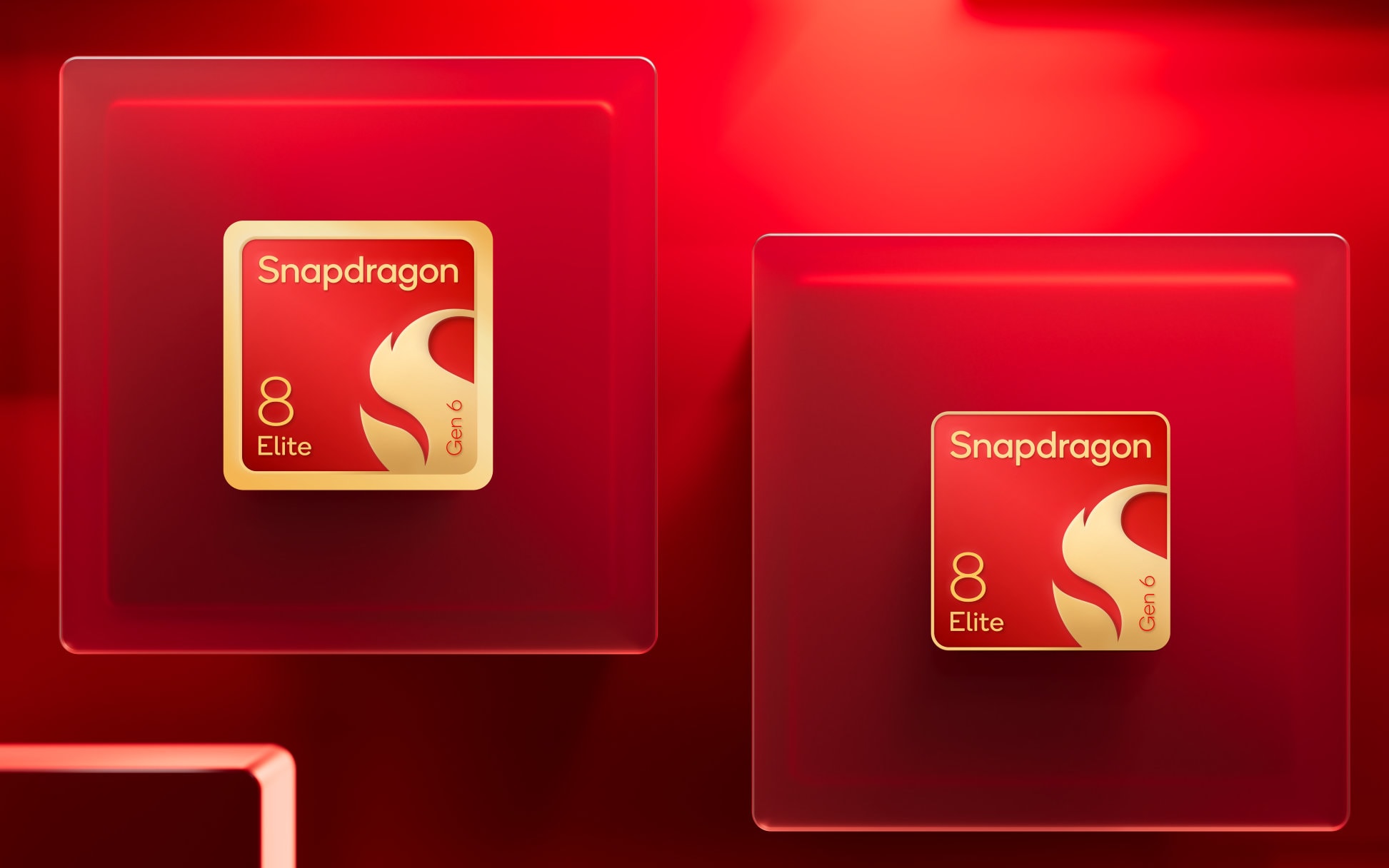 Qualcomm Snapdragon logo on a tech background