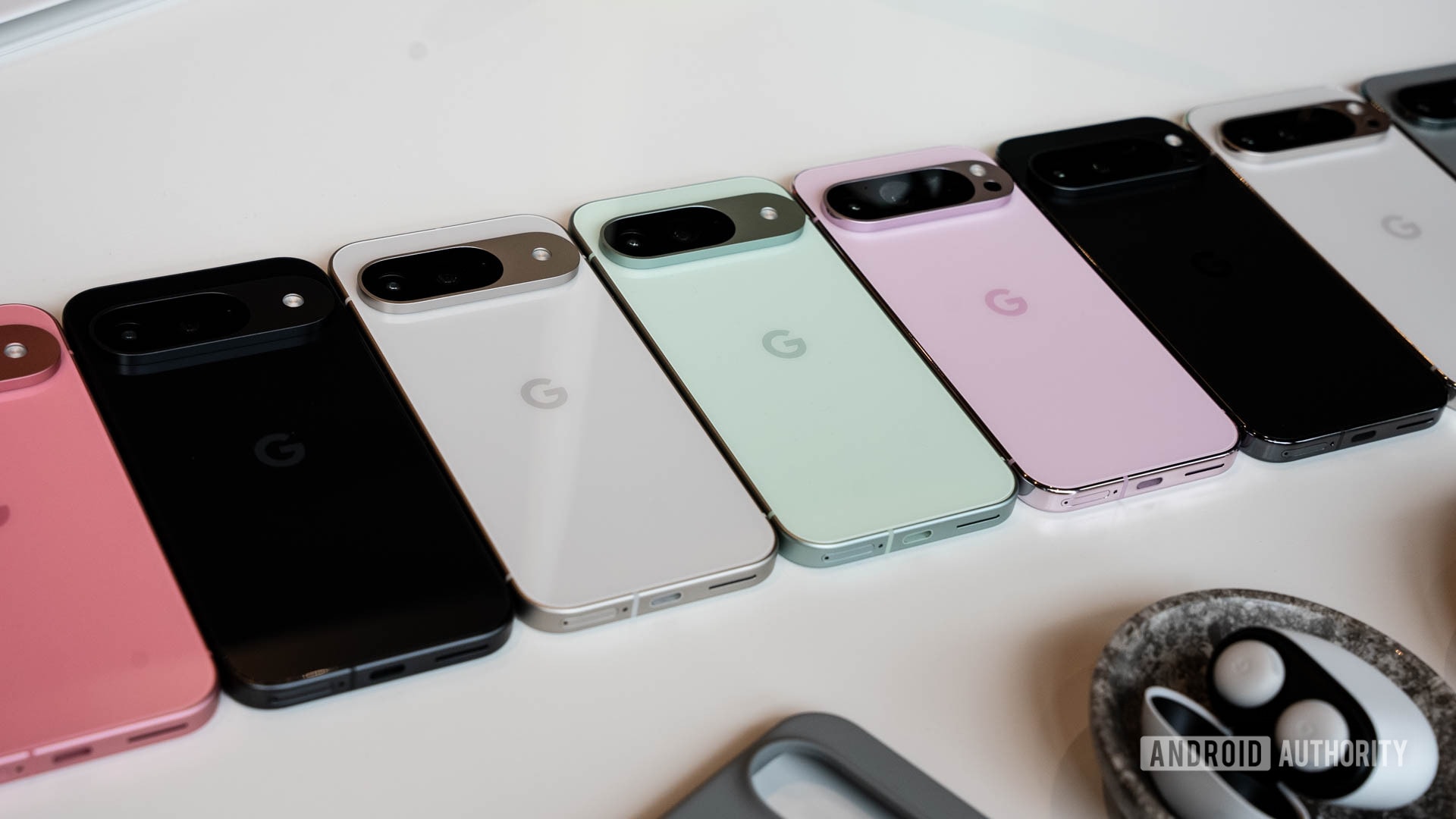 A Google Pixel smartphone held in a hand
