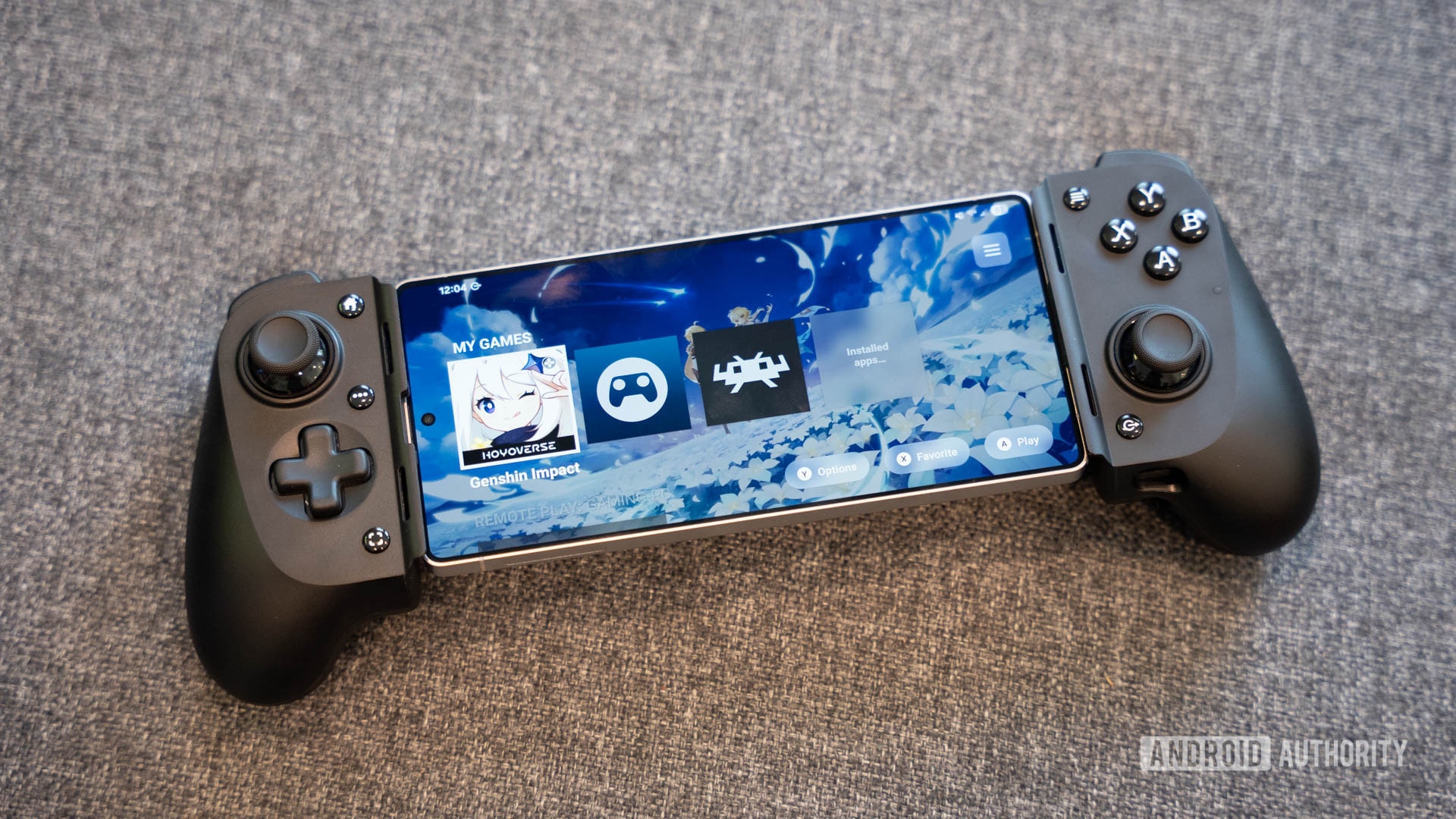 Razer Kishi V3 mobile controller attached to a smartphone