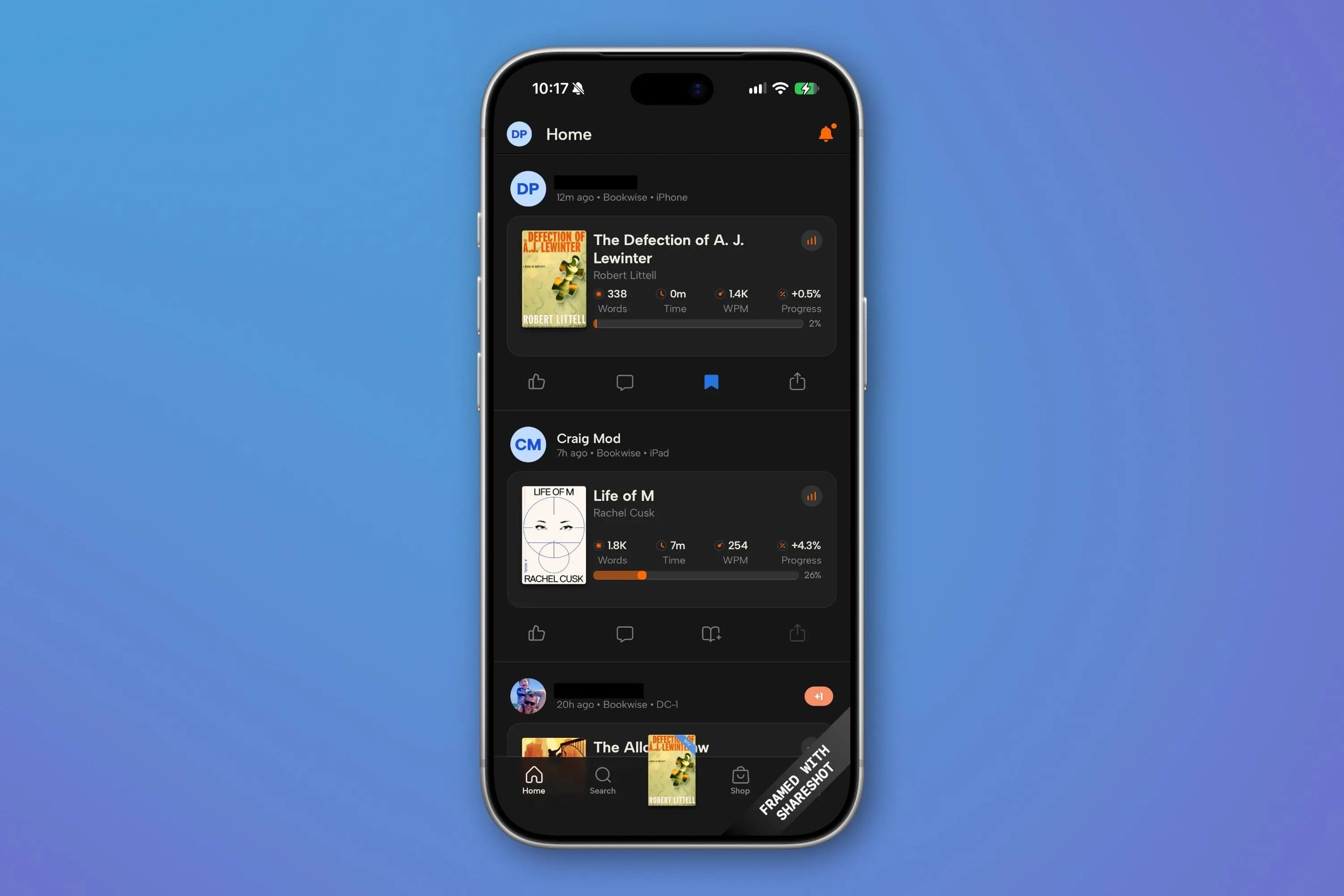 The Readwise Books app is shown on a smartphone.