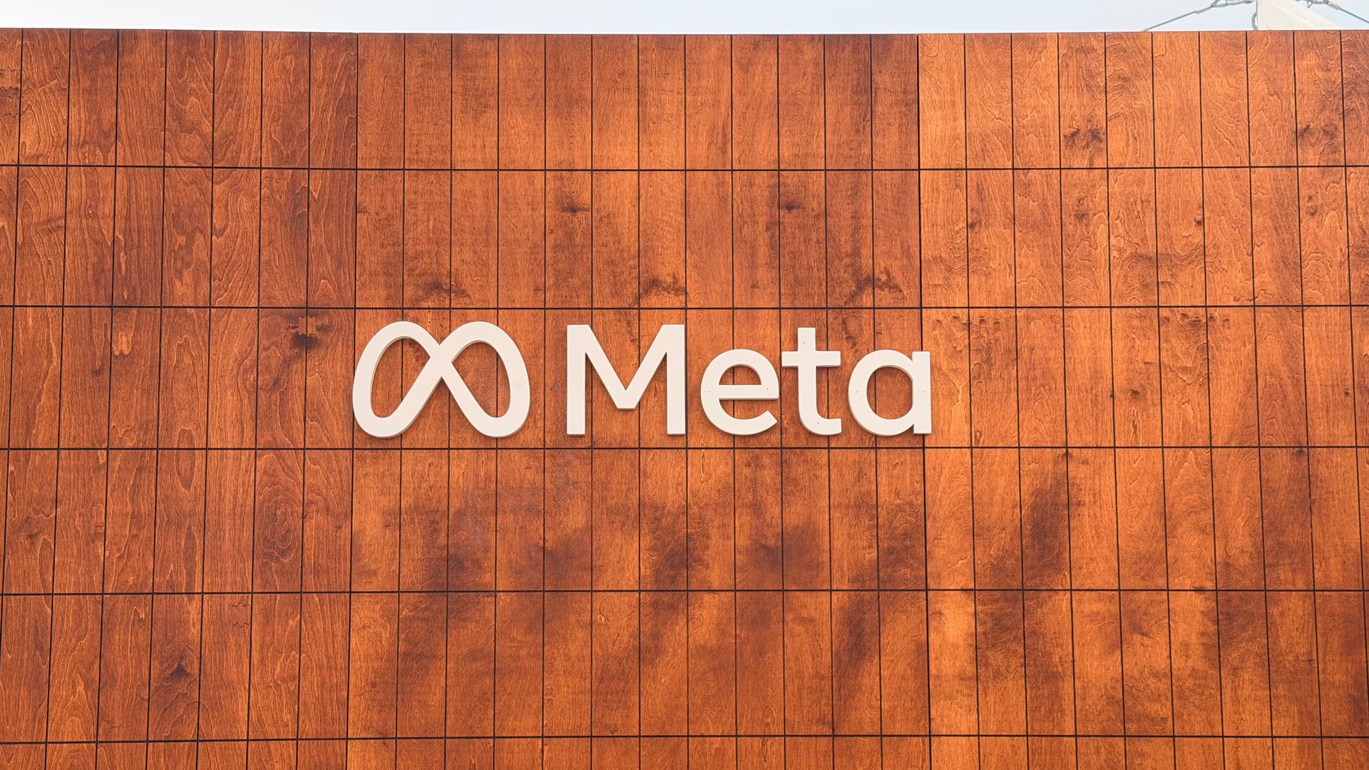 Meta logo displayed on a smartphone screen