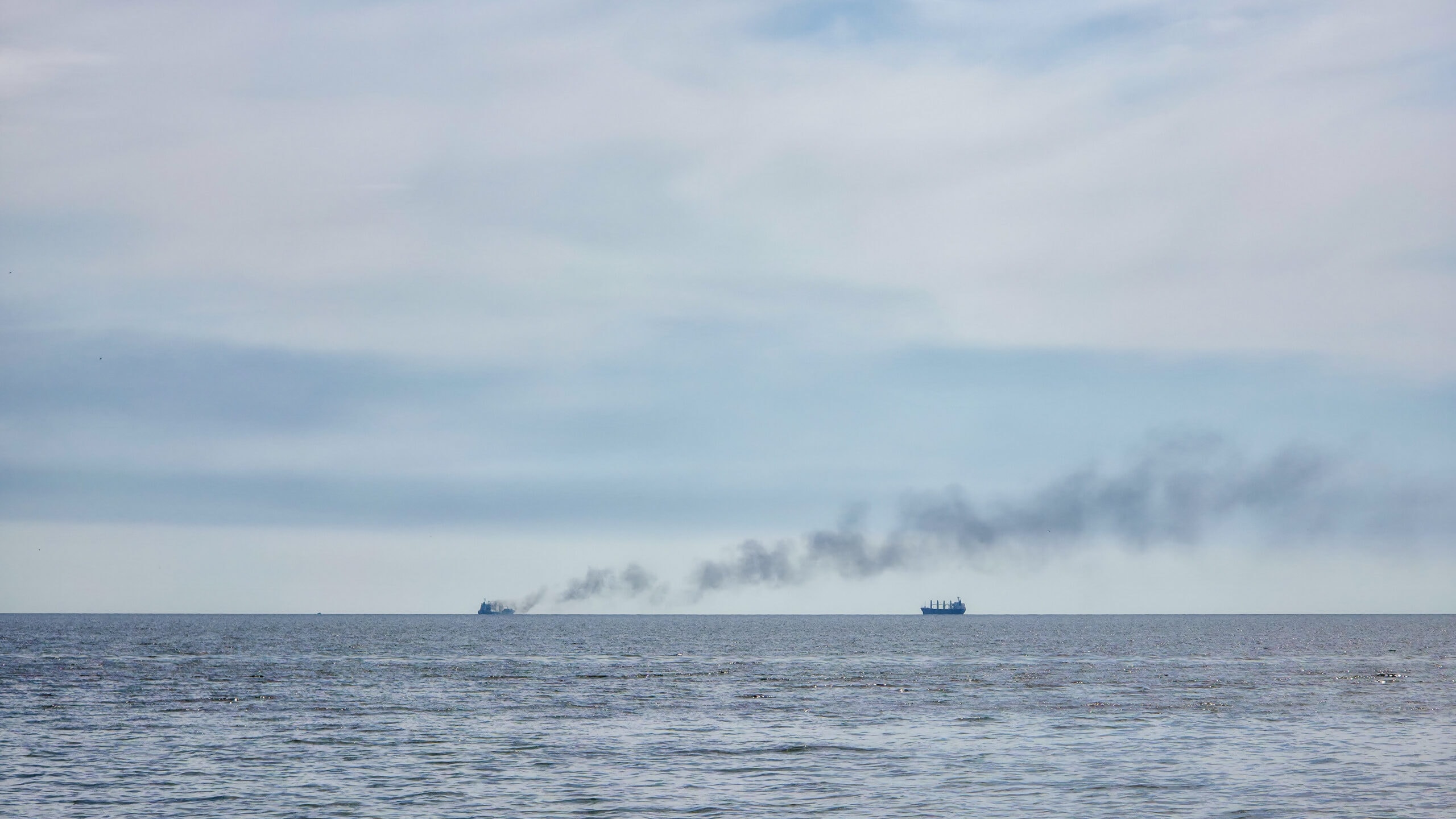 A view of the Black Sea horizon.