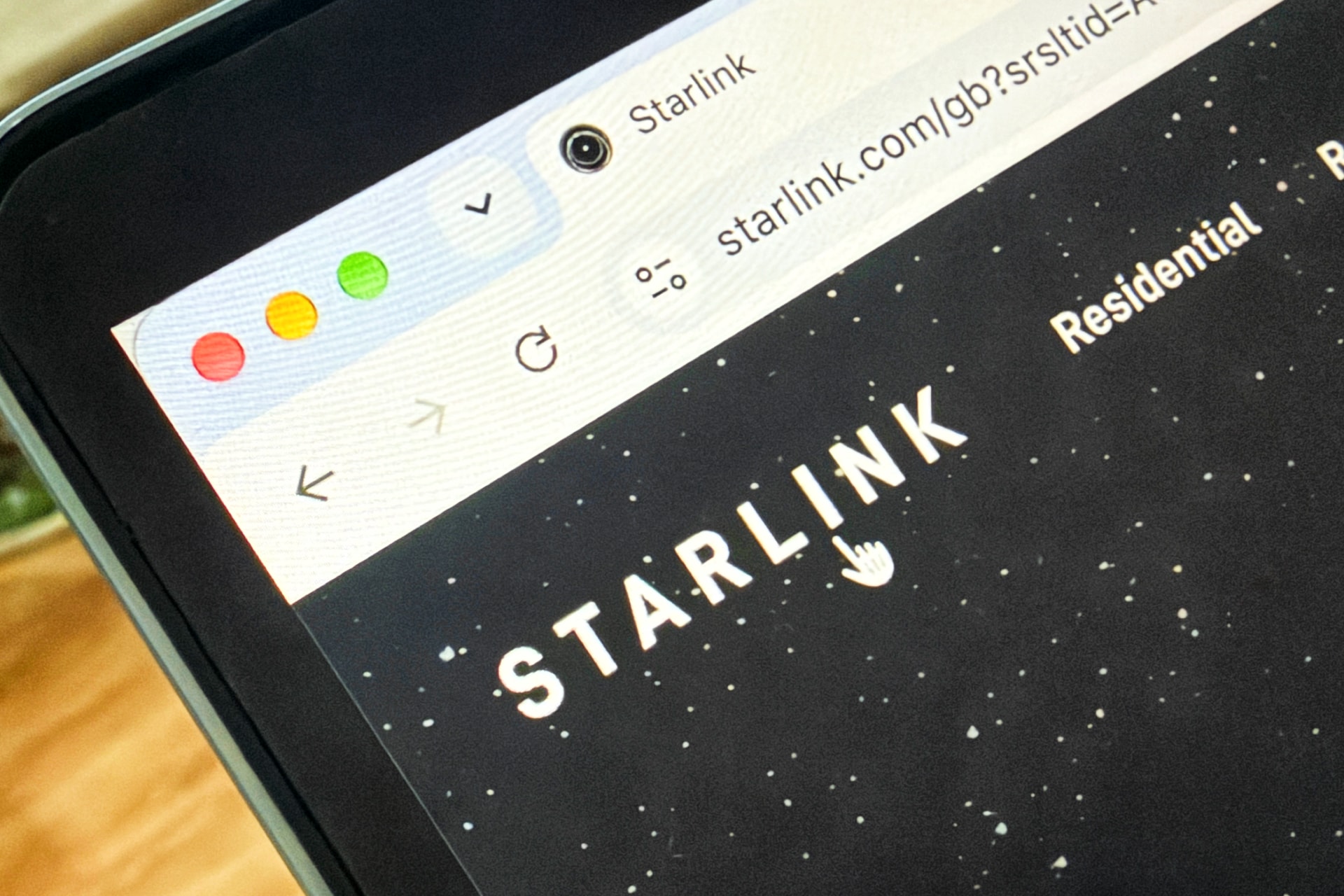 Starlink satellite dish on the battlefield