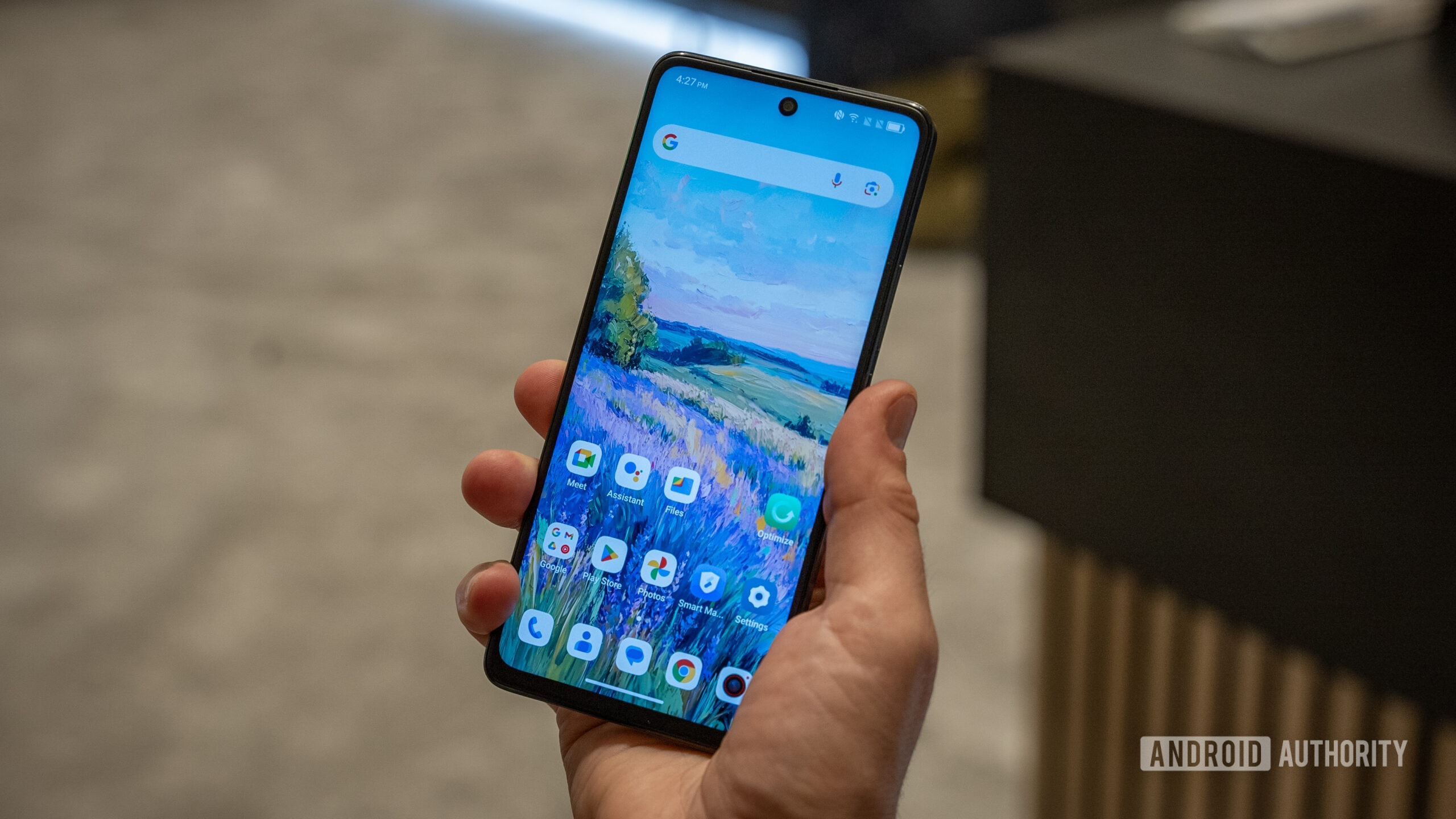 TCL 60 XE NXTPAPER 5G smartphone displaying a matte screen effect