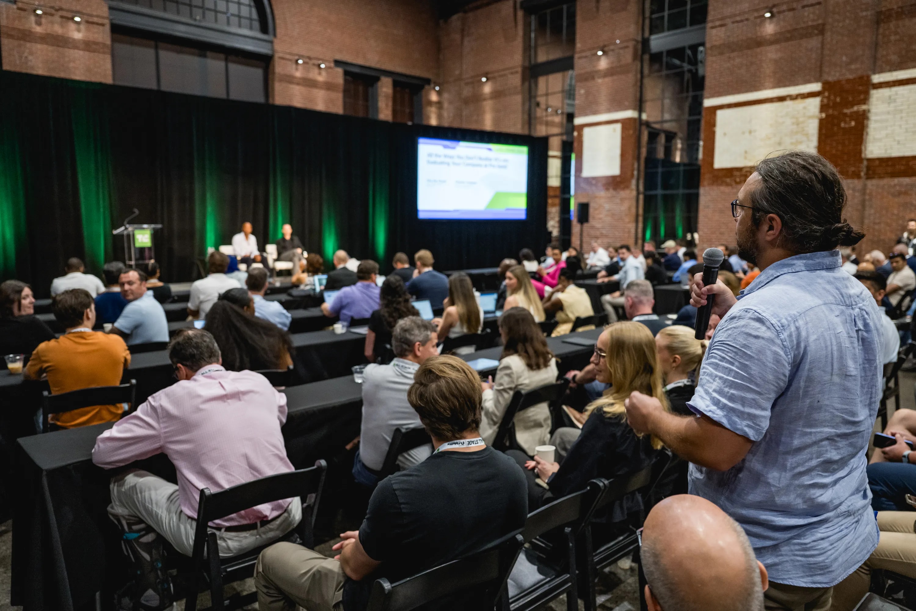 TechCrunch Founder Summit 2026 branding at the SoWa Power Station in Boston