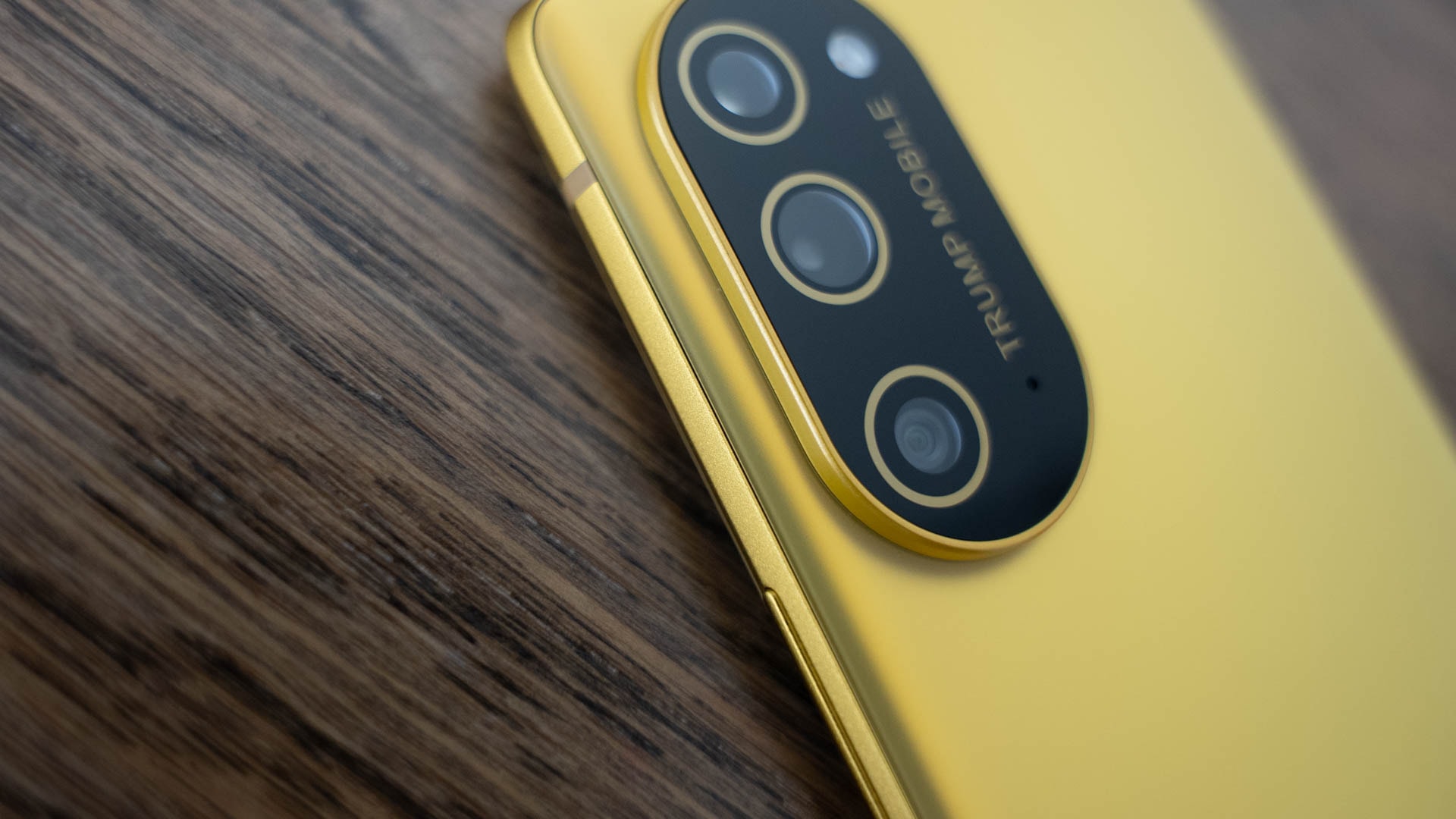 The Trump Mobile T1 smartphone undergoing a durability test by JerryRigEverything.