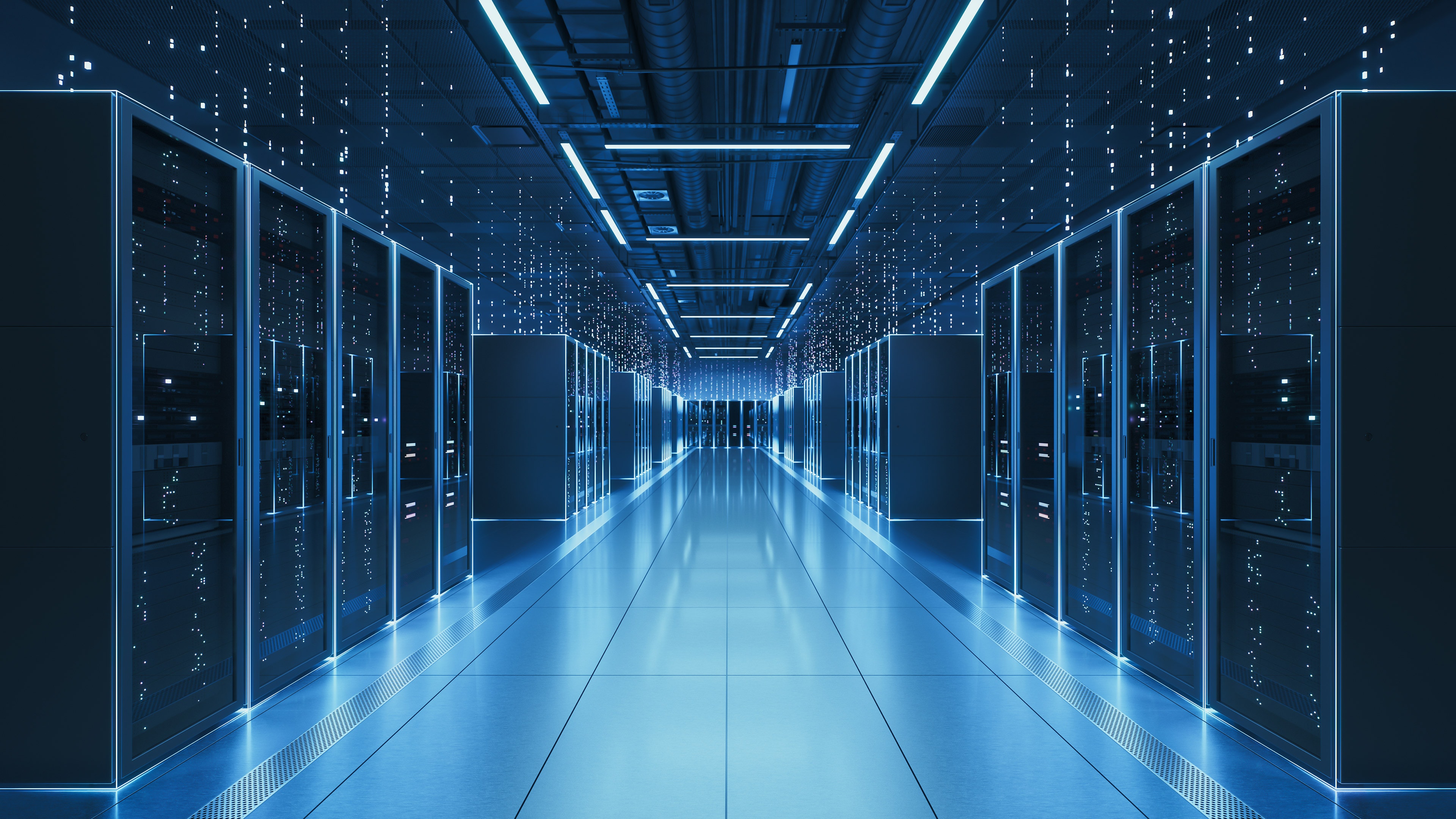Digital infrastructure and data security concept