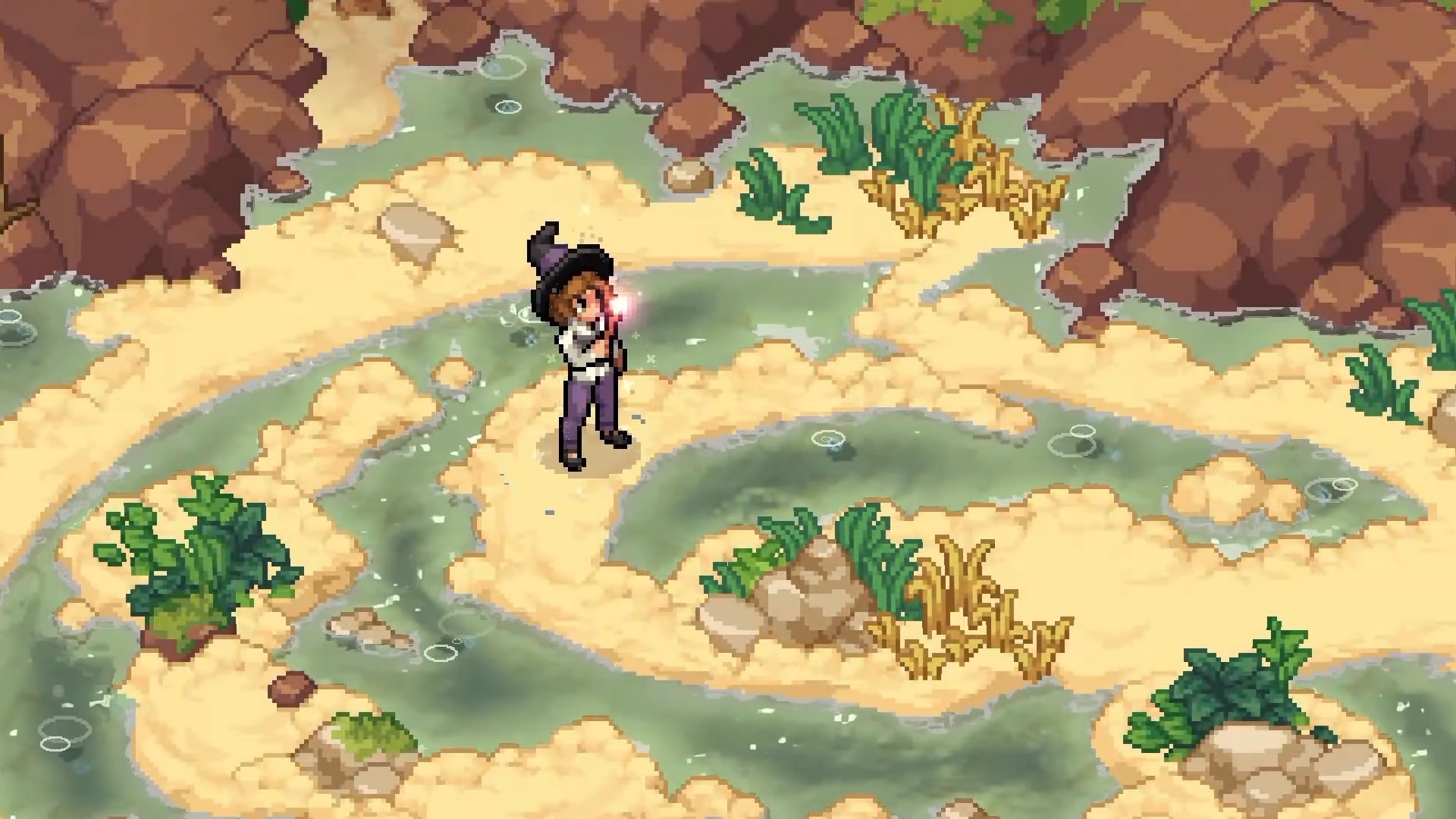Witchbrook game art featuring magical academic setting