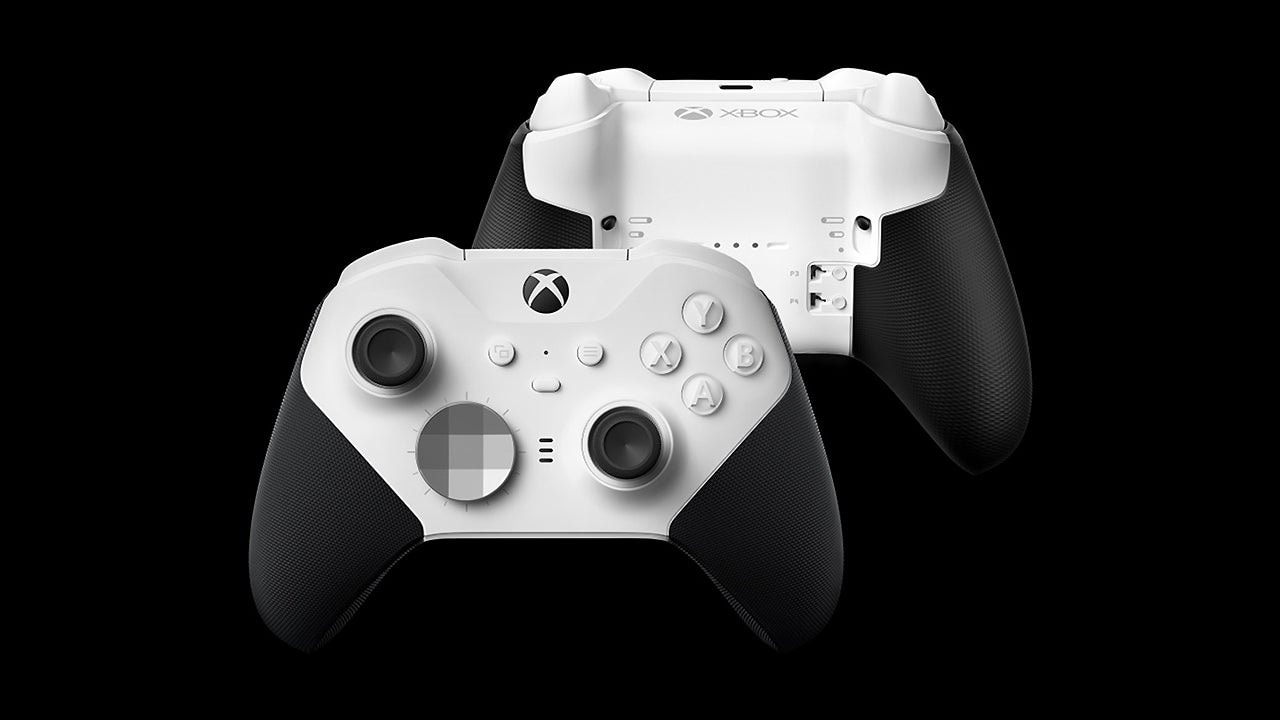 Xbox Elite Series 2 Core კონტროლერი თეთრ ფონზე