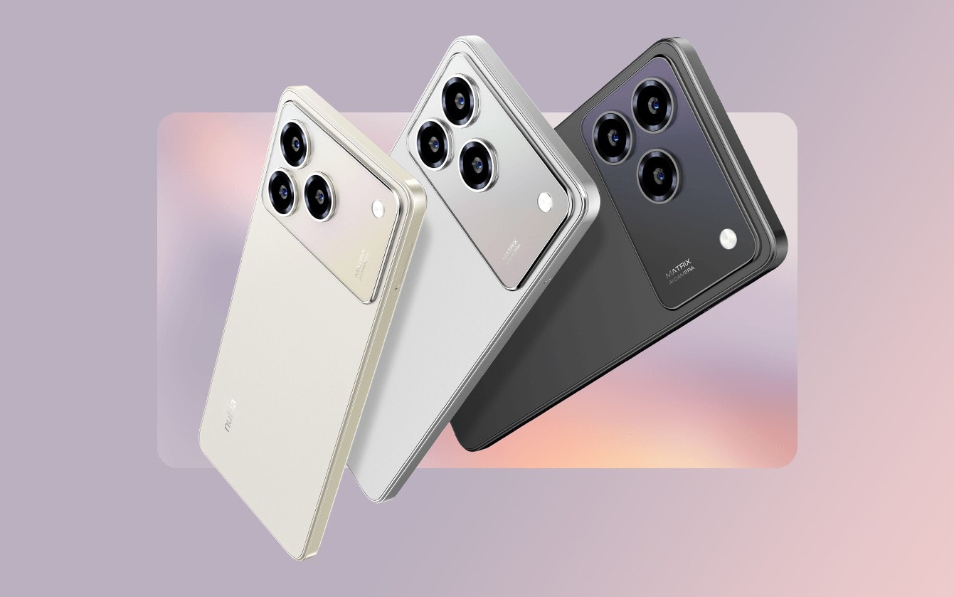 The new ZTE nubia A76 smartphone in various colours
