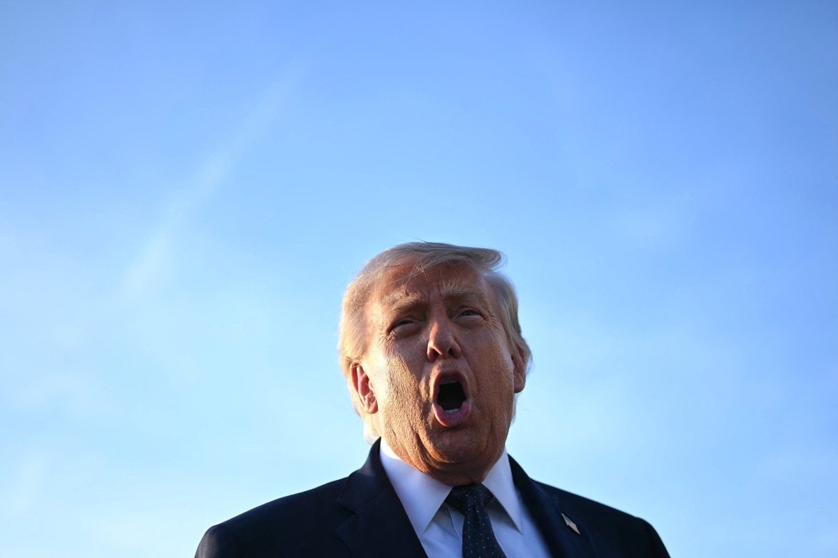 Donald Trump speaking about artificial intelligence initiatives
