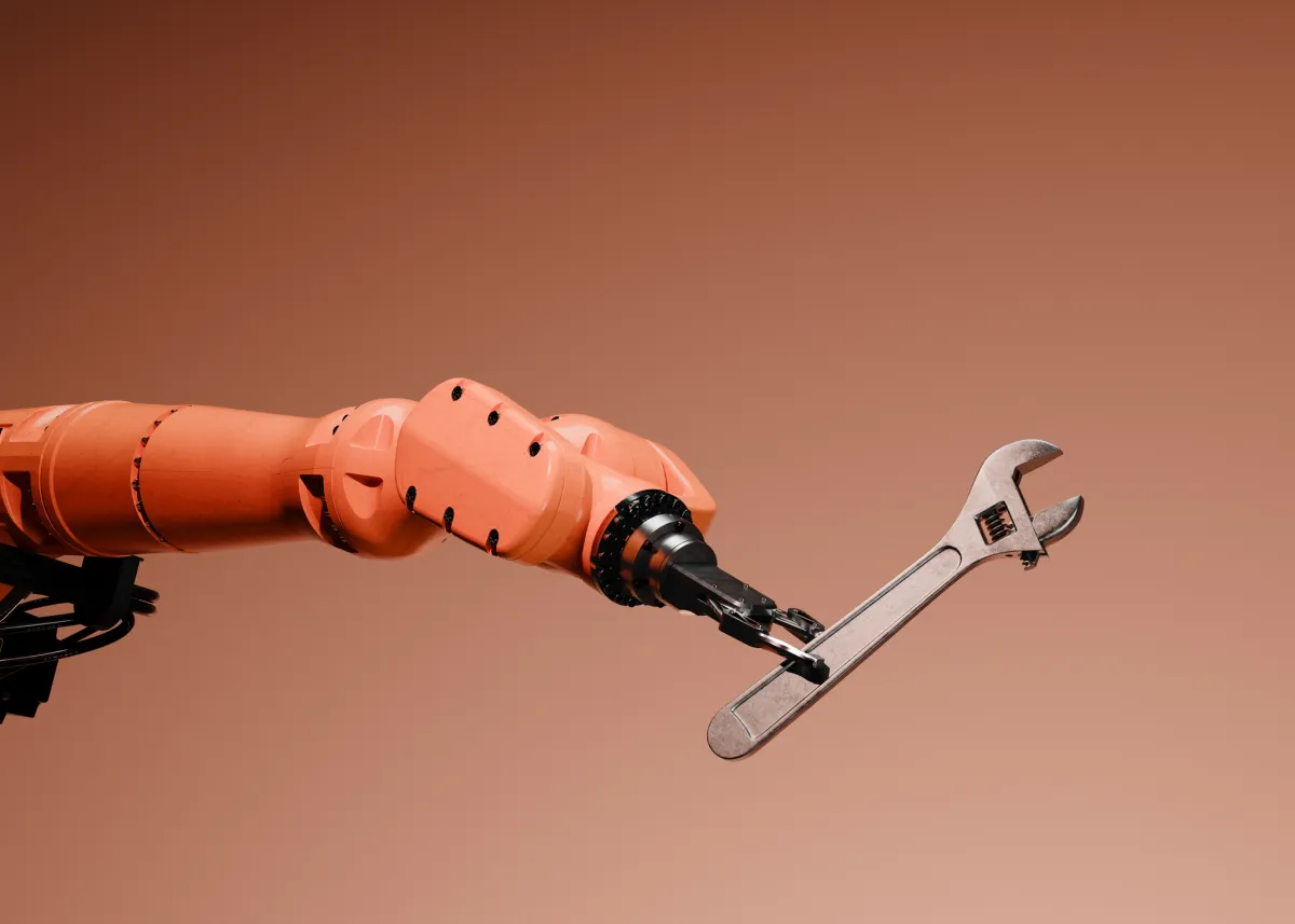 A visual representation of an AI-powered robotic system.