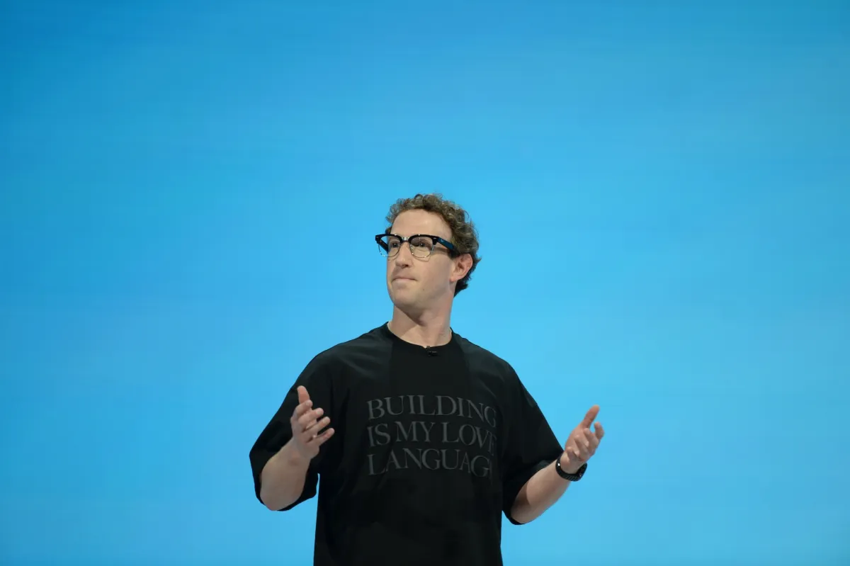 Meta branding and AI technology concept