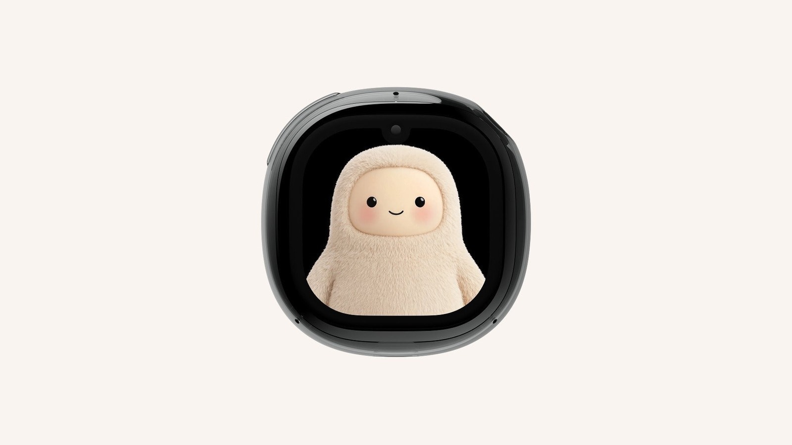 A small, portable Meta Charm device held in a hand