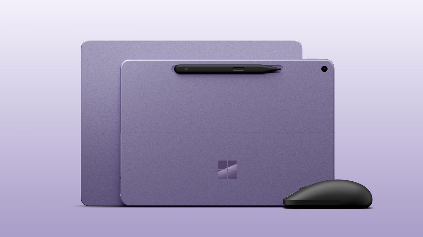 The new Microsoft Surface Pro 12 and Surface Laptop 13 devices displayed side-by-side.