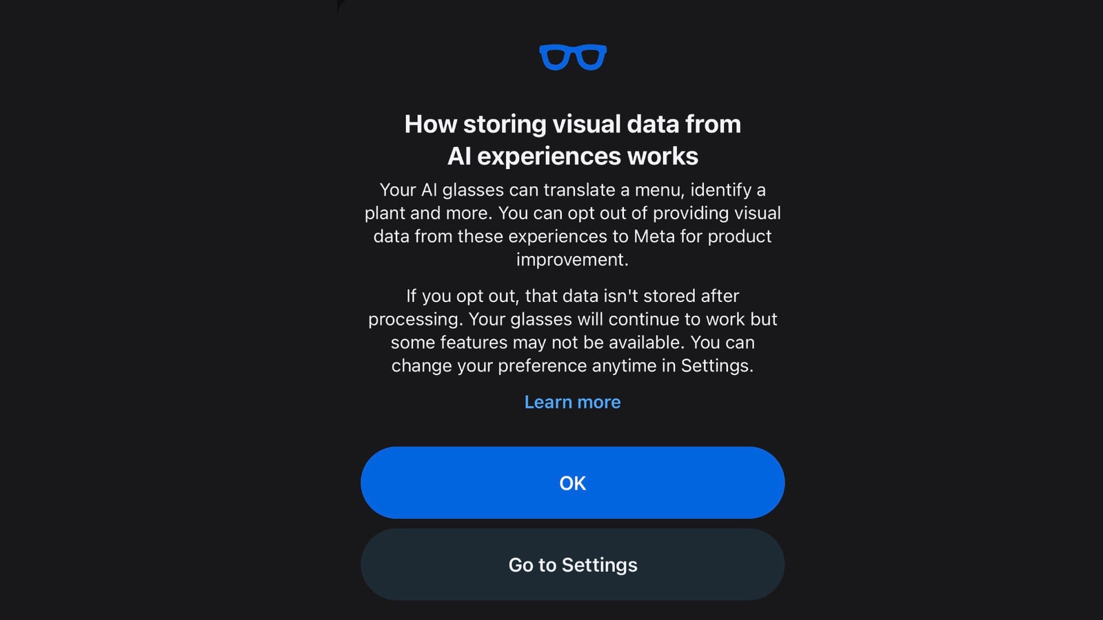 Meta Ray-Ban smart glasses on a table